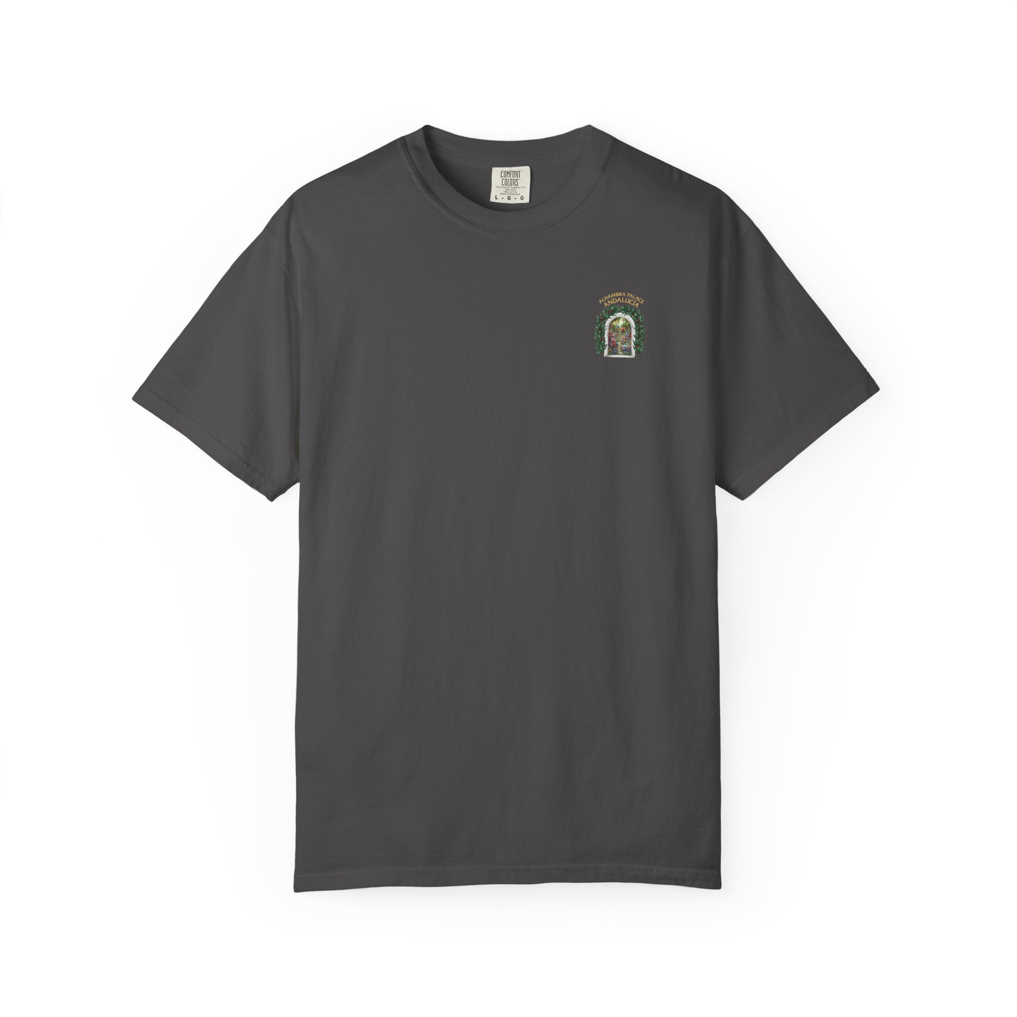 ALHAMBRA PALACE ANDALUCIA T‑Shirt — Vintage Floral Arch Travel Tee - Image 85