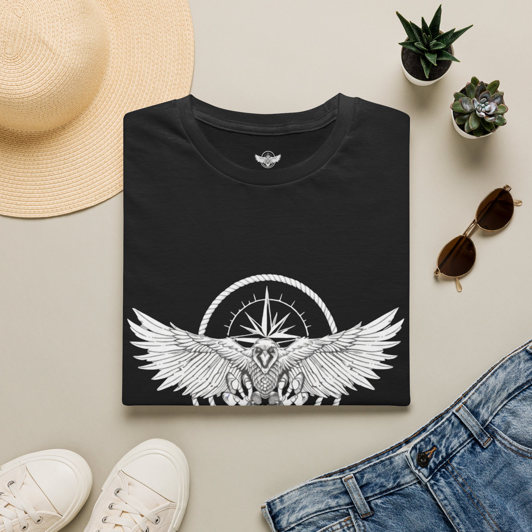 Traveler Raven T-Shirt | Adventure Apparel | Unisex Heavy Cotton Tee - Image 2