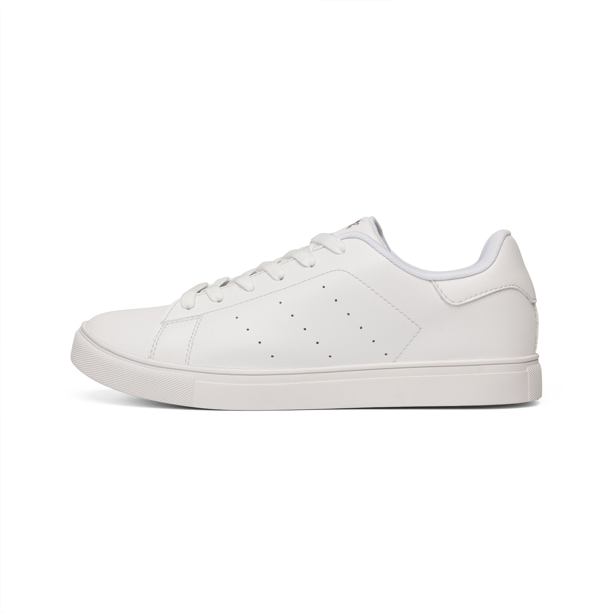 THE KNIGHT OF THE LIGHT CO — Men's White Leather Low-Top Sneakers — Minimal Casual Everyday Shoes - Image 2