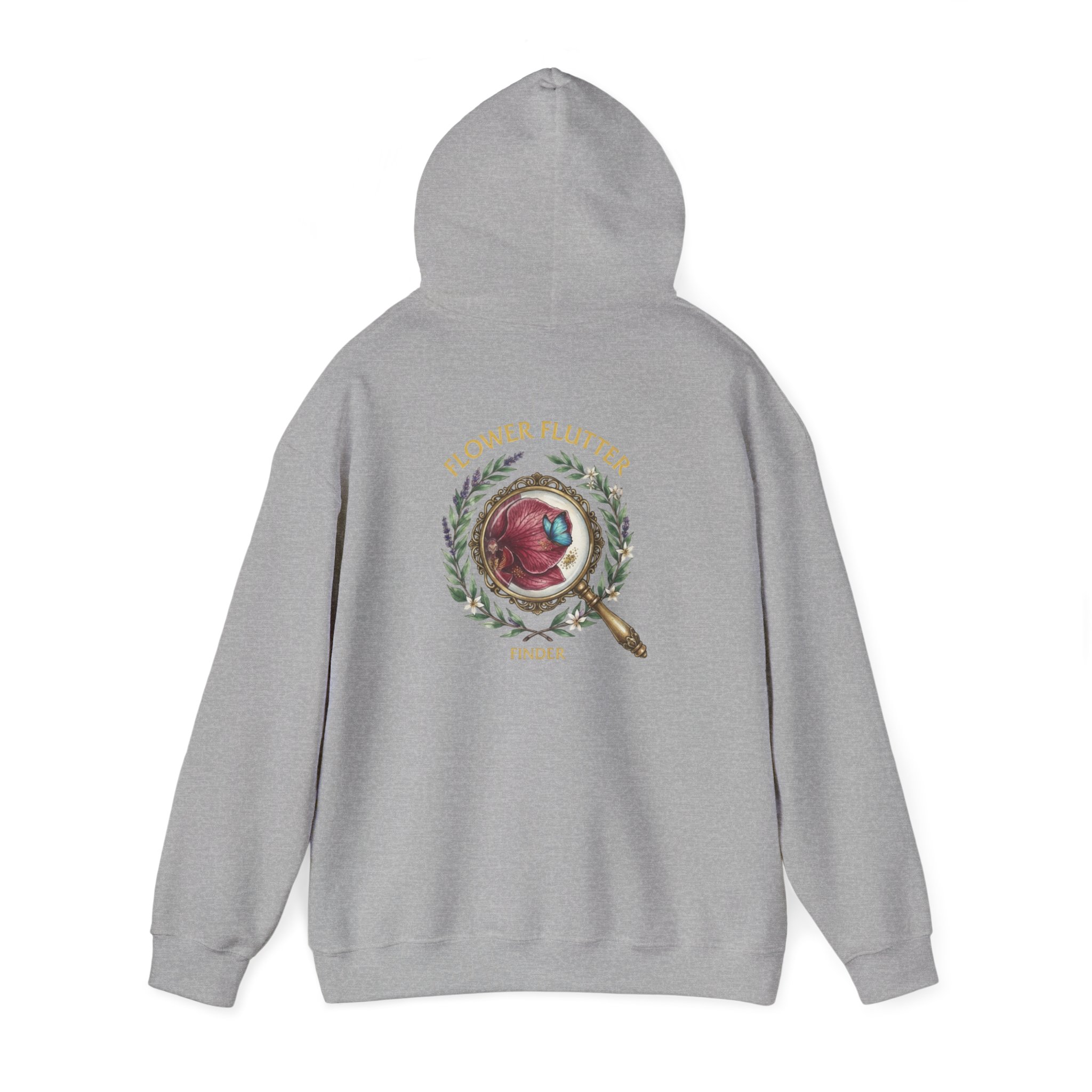 FLOWER FLUTTER FINDER COLLECTION HOODIE — Unisex Classic Pullover Hoodie - Image 20