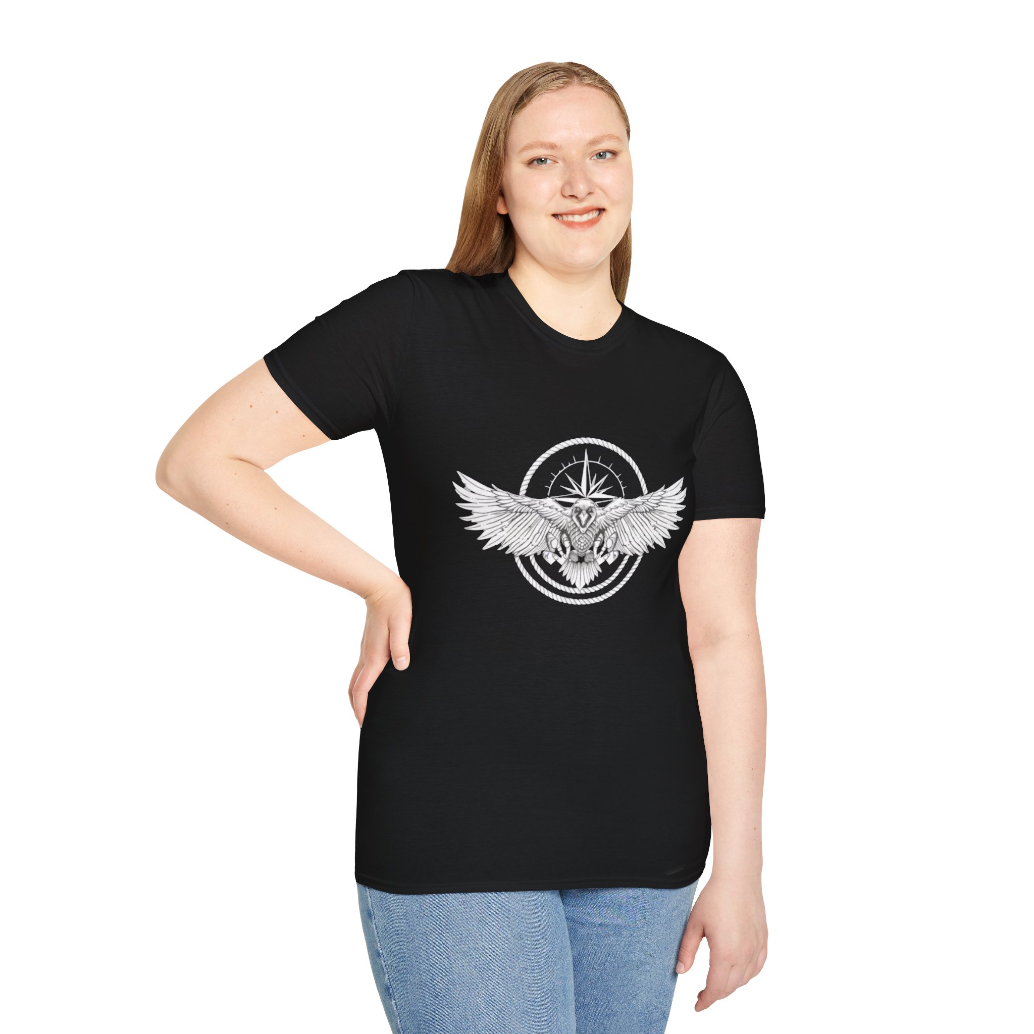 Traveler Raven T-Shirt | Adventure Apparel | Unisex Heavy Cotton Tee