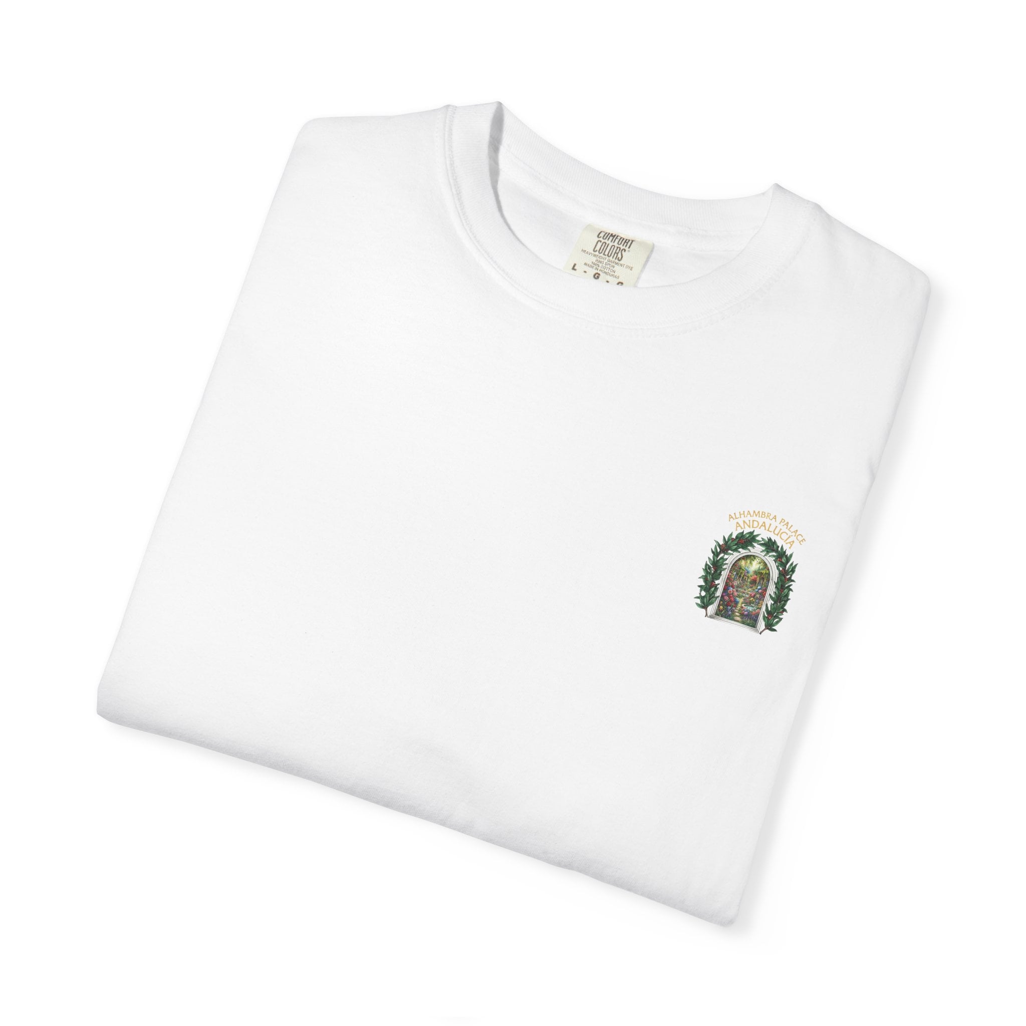 ALHAMBRA PALACE ANDALUCIA T‑Shirt — Vintage Floral Arch Travel Tee - Image 10