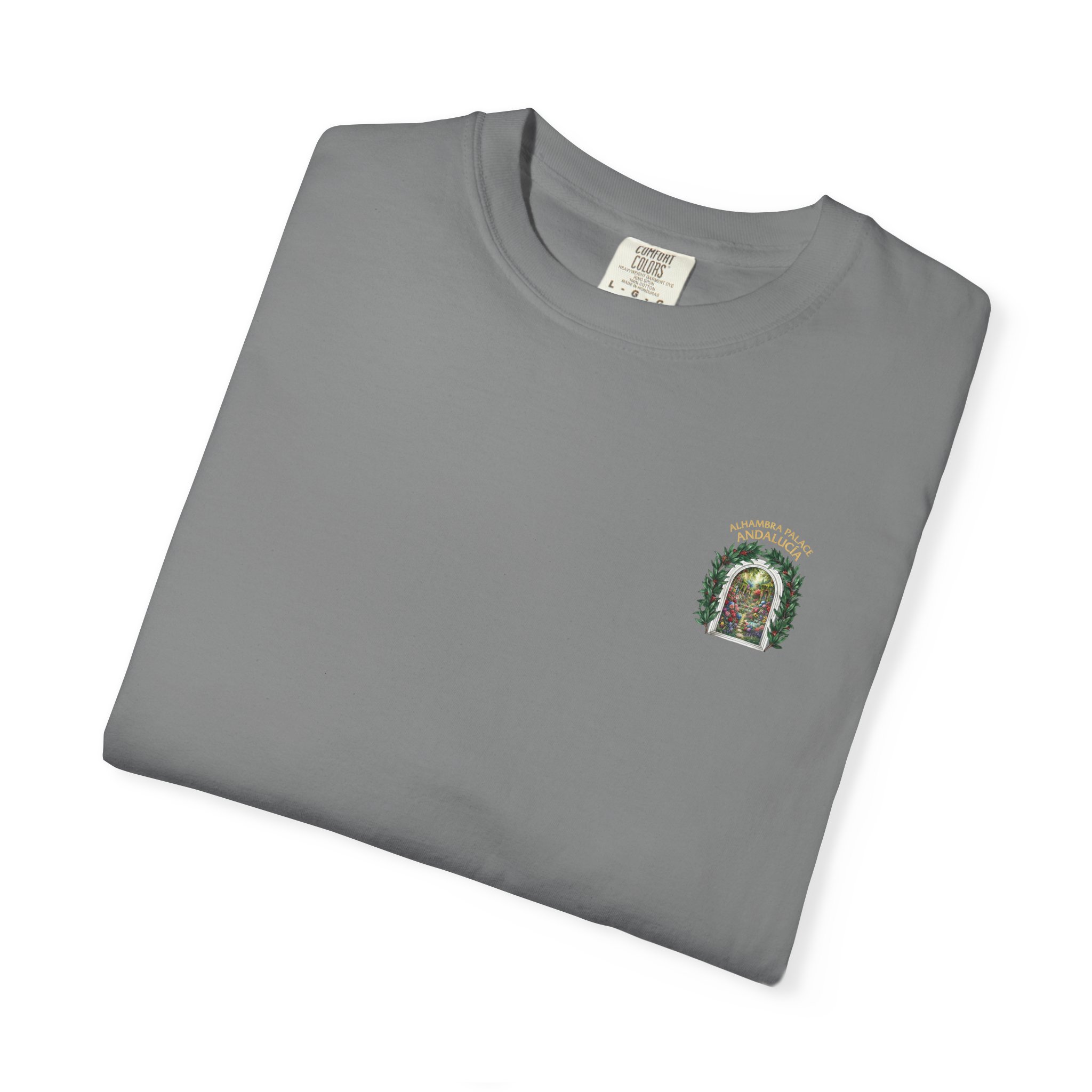 ALHAMBRA PALACE ANDALUCIA T‑Shirt — Vintage Floral Arch Travel Tee - Image 45