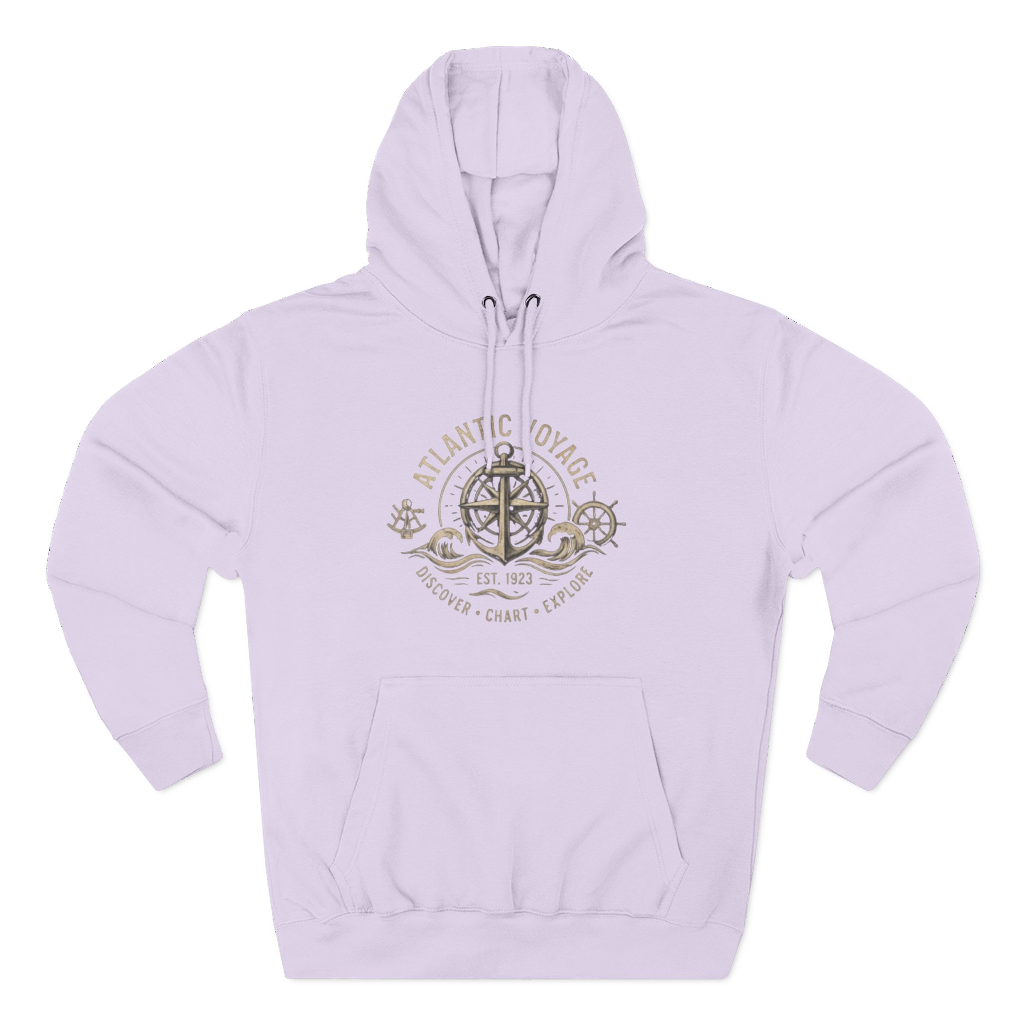Nautical Anchor Compass Hoodie — Atlantic Voyage Graphic Pullover - Image 42