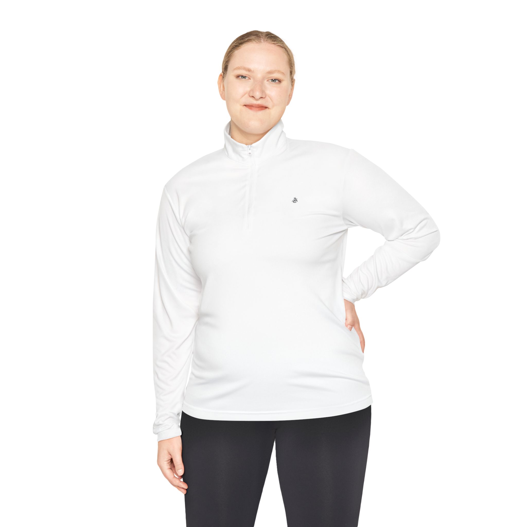THE KNIGHT OF THE LIGHT CO — Classic White Quarter-Zip Pullover - Image 4