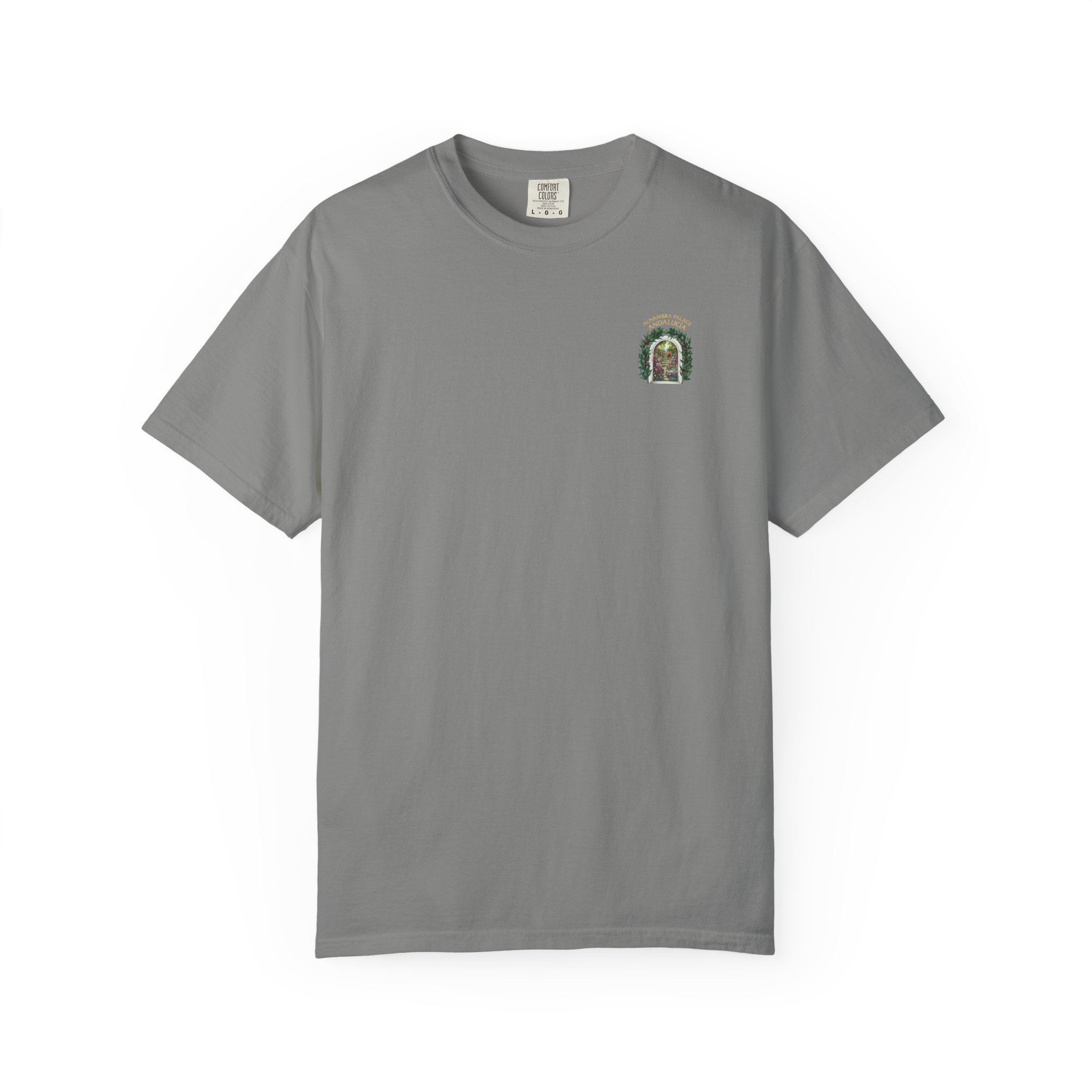 ALHAMBRA PALACE ANDALUCIA T‑Shirt — Vintage Floral Arch Travel Tee - Image 78