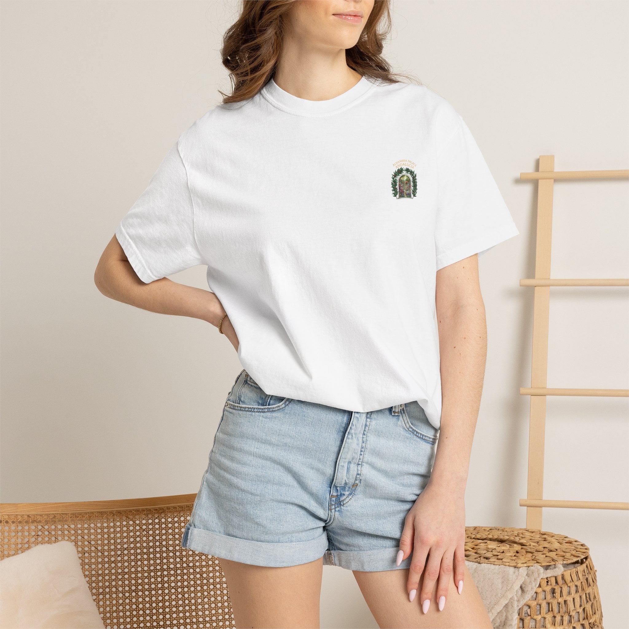 ALHAMBRA PALACE ANDALUCIA T‑Shirt — Vintage Floral Arch Travel Tee - Image 11