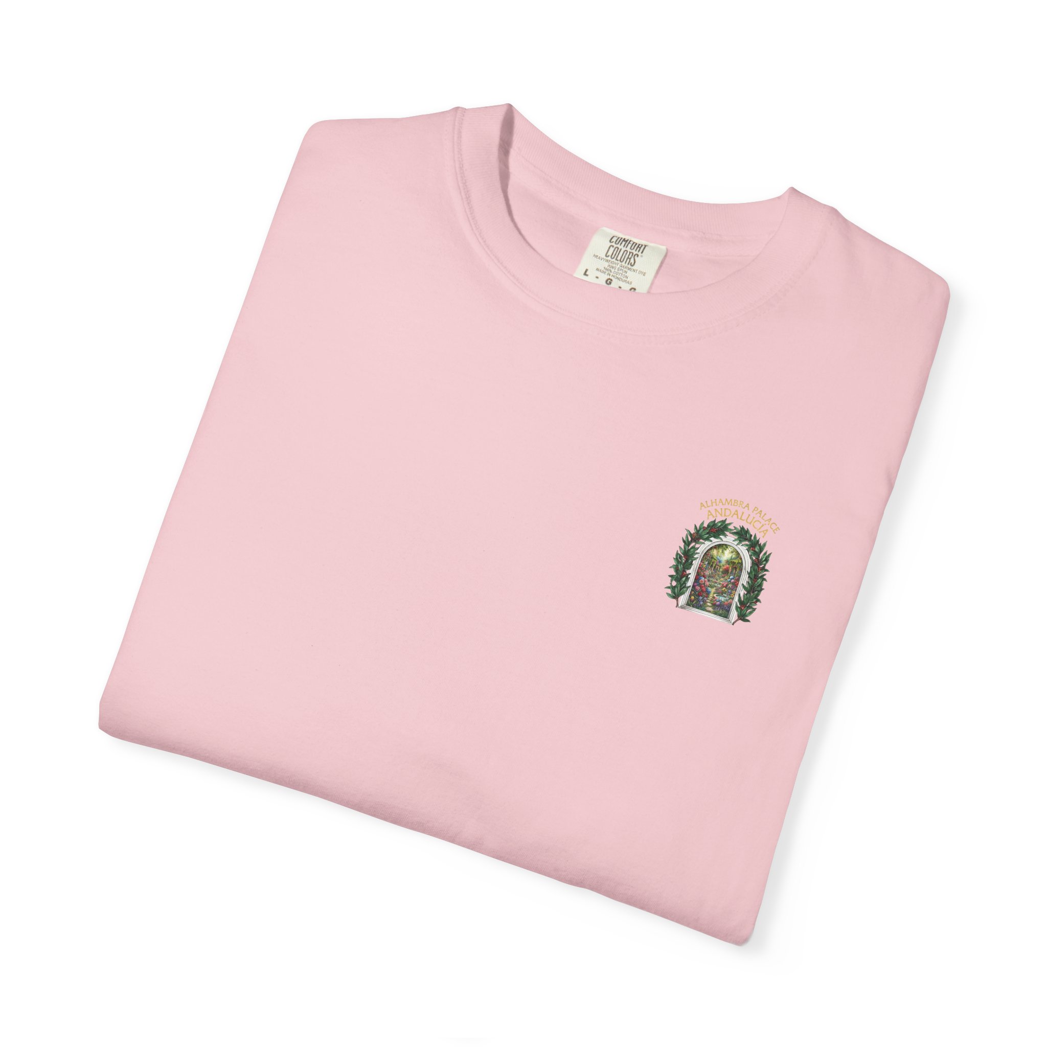 ALHAMBRA PALACE ANDALUCIA T‑Shirt — Vintage Floral Arch Travel Tee - Image 101