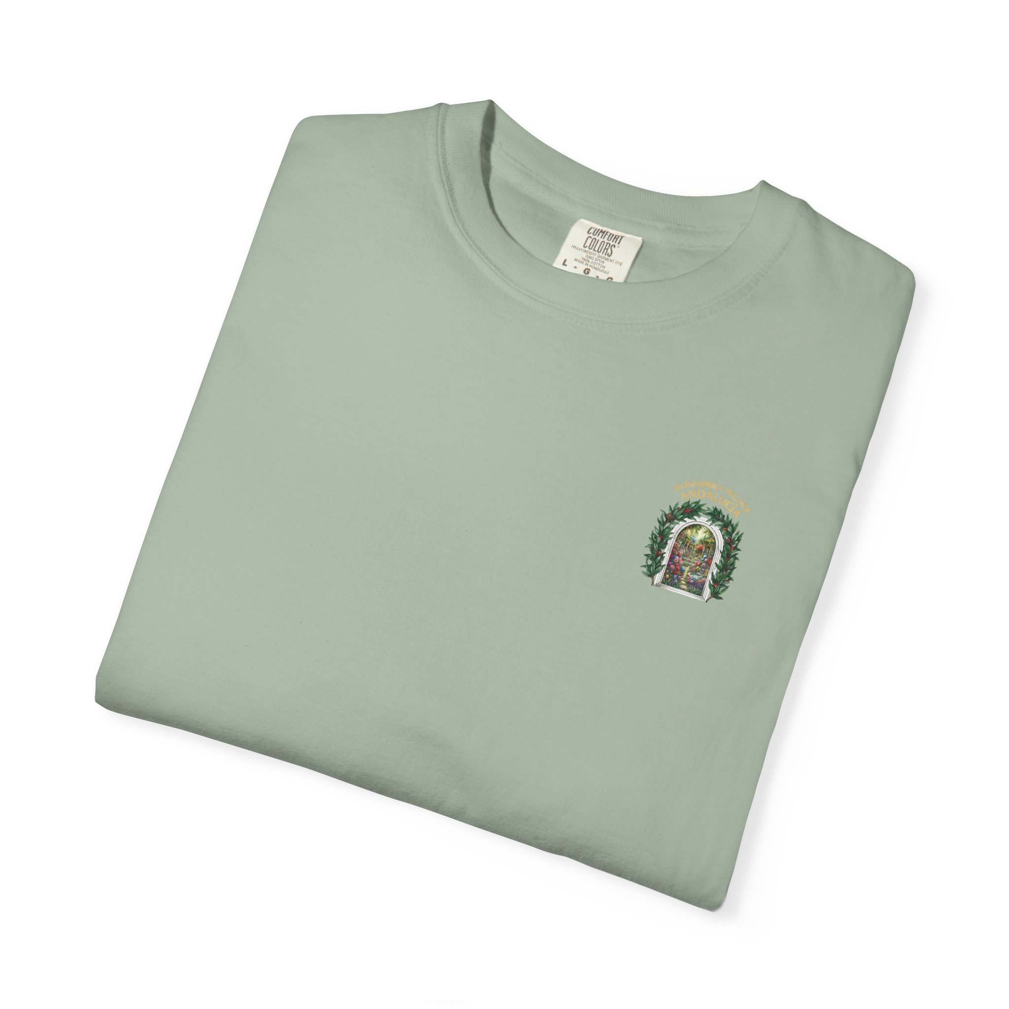 ALHAMBRA PALACE ANDALUCIA T‑Shirt — Vintage Floral Arch Travel Tee - Image 52