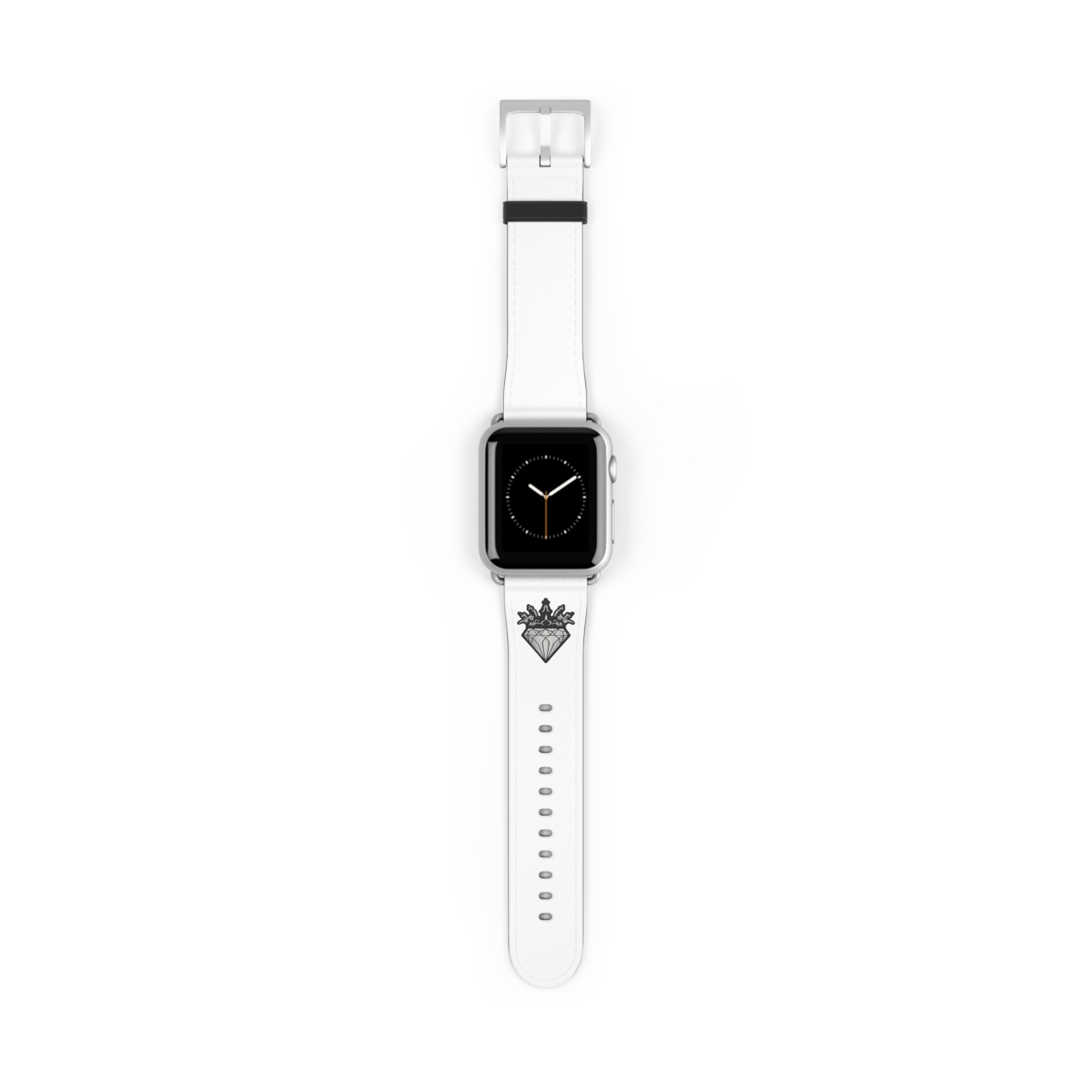 White Leather Watch Band | DIAMOND AND CO - Image 5