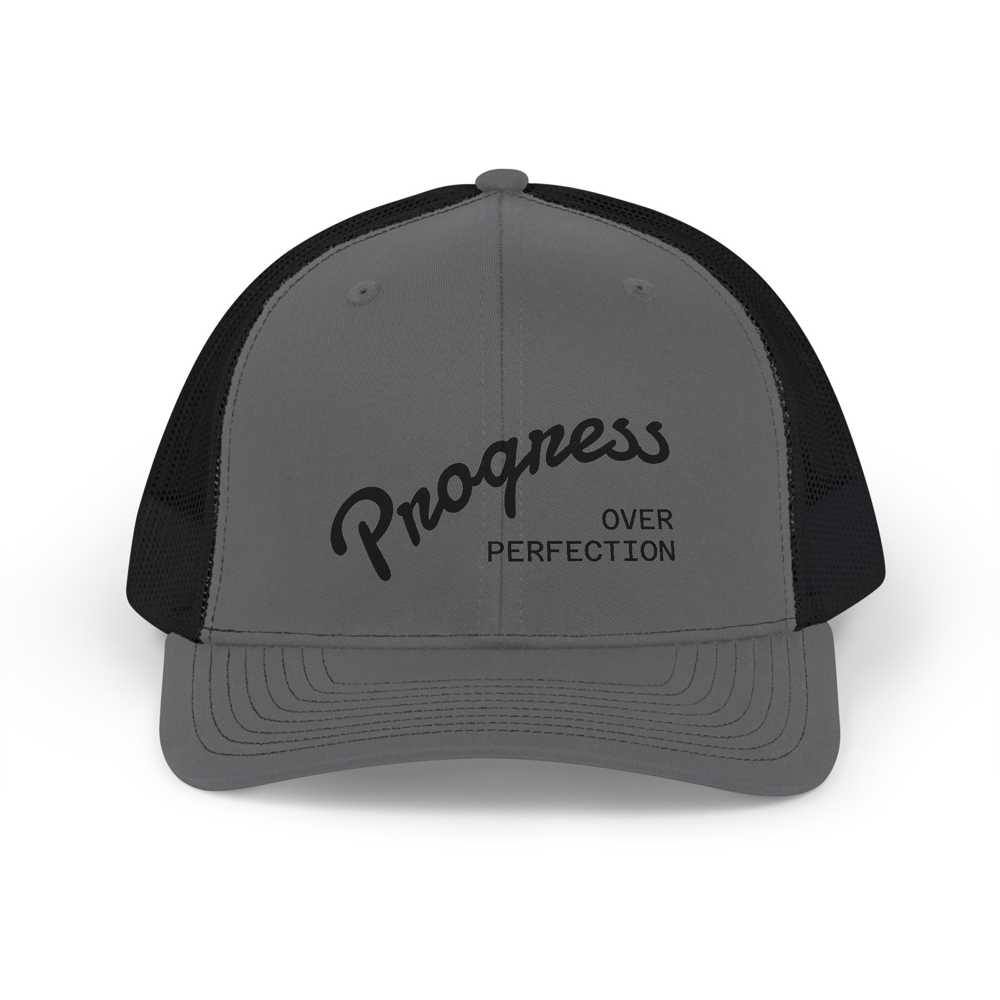 Progress Over Perfection Unisex Trucker Cap | Minimalist Quiet Luxury Streetwear Hat - Image 16