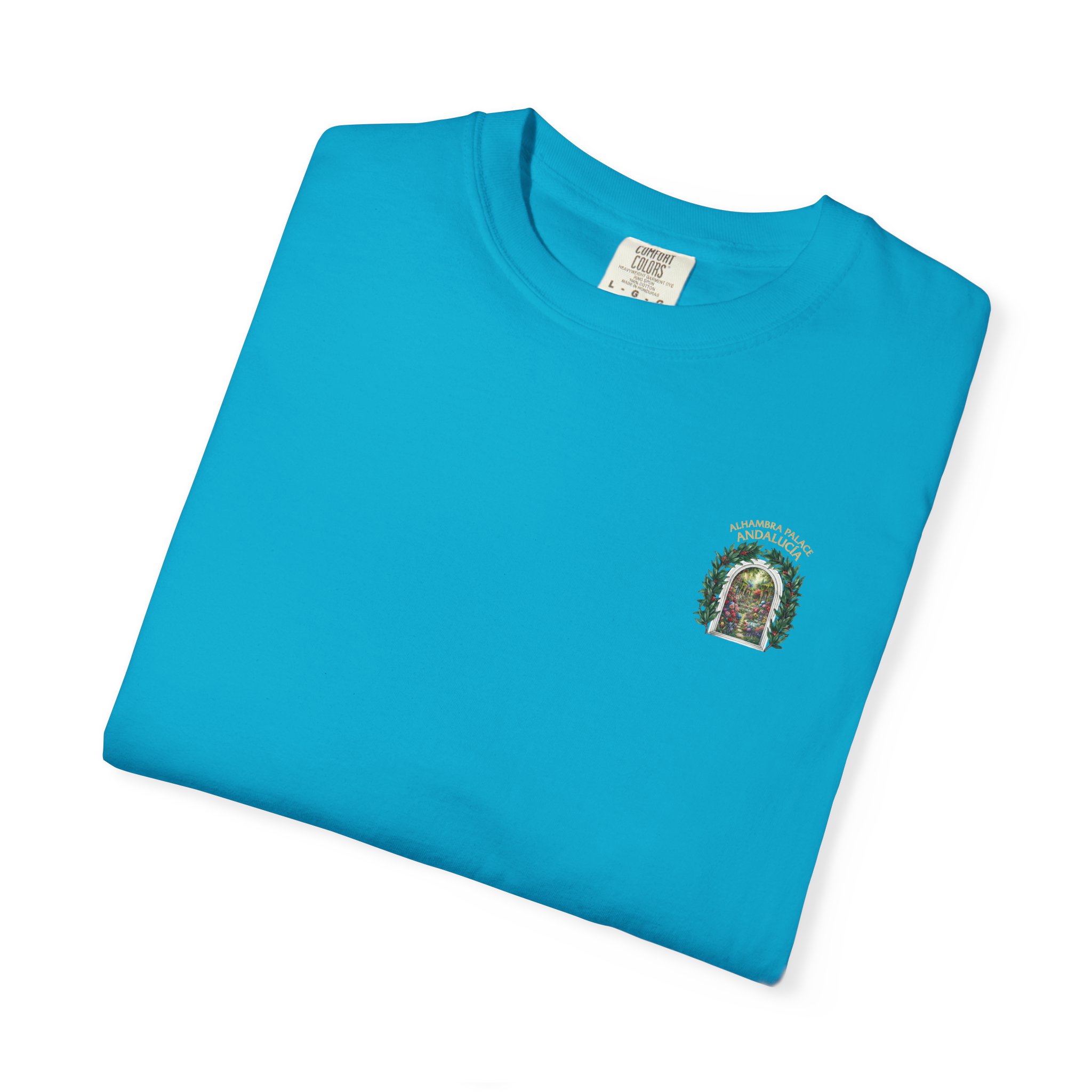 ALHAMBRA PALACE ANDALUCIA T‑Shirt — Vintage Floral Arch Travel Tee - Image 66
