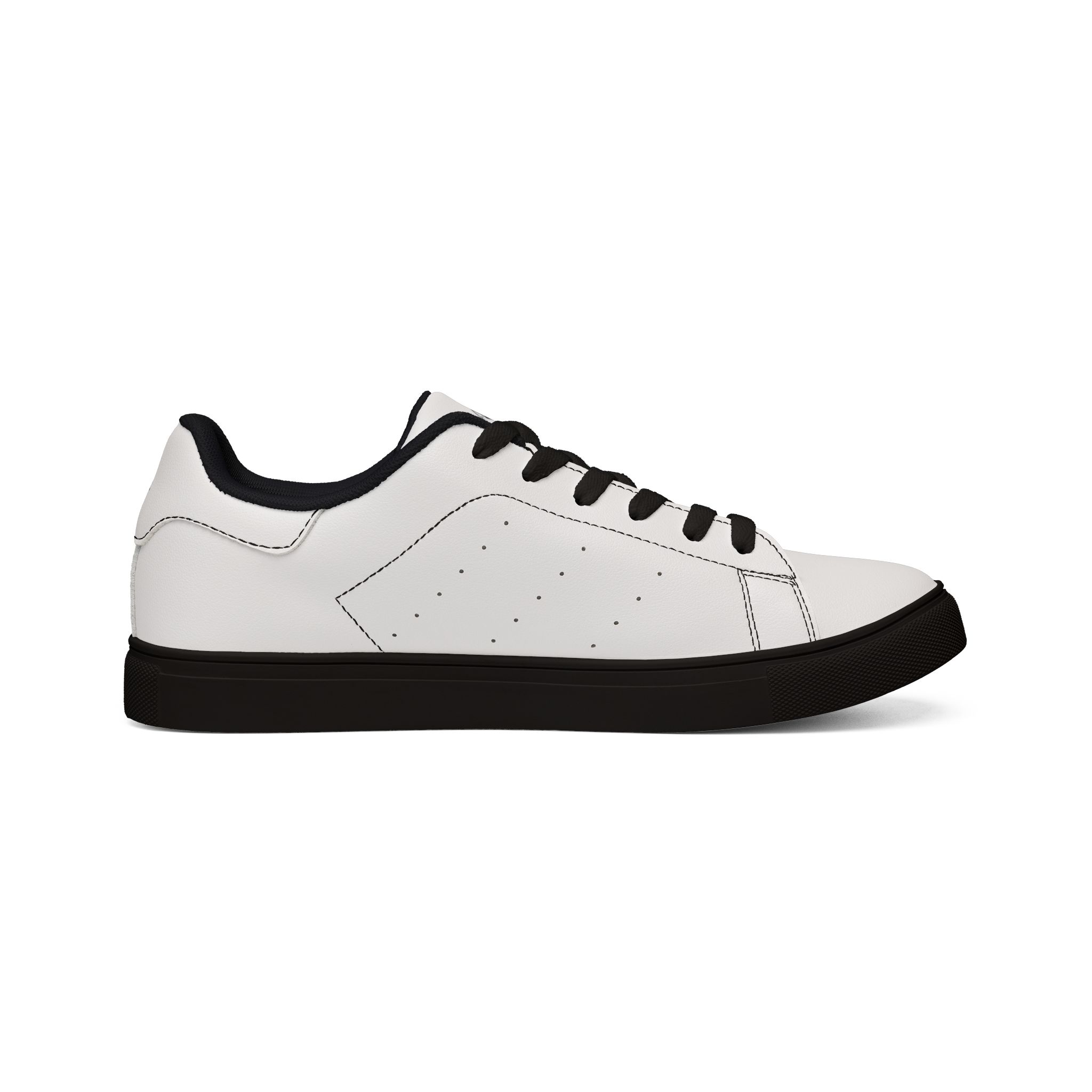 THE KNIGHT OF THE LIGHT CO — Men's White Leather Low-Top Sneakers — Minimal Casual Everyday Shoes - Image 7