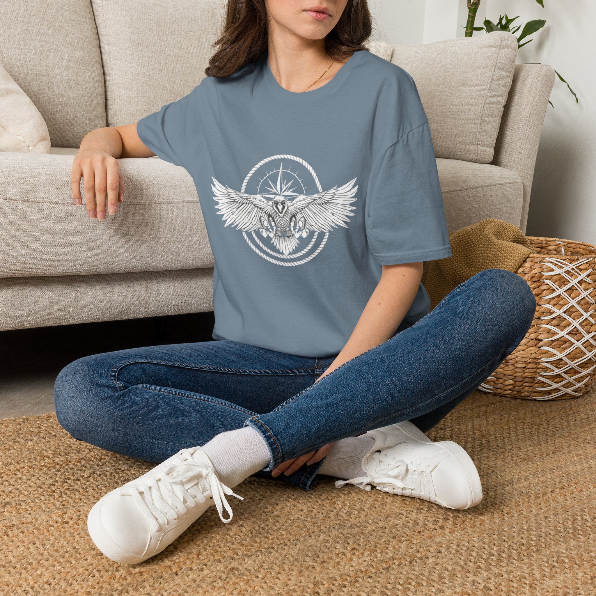 Traveler Raven T-Shirt | Adventure Apparel | Unisex Heavy Cotton Tee - Image 24