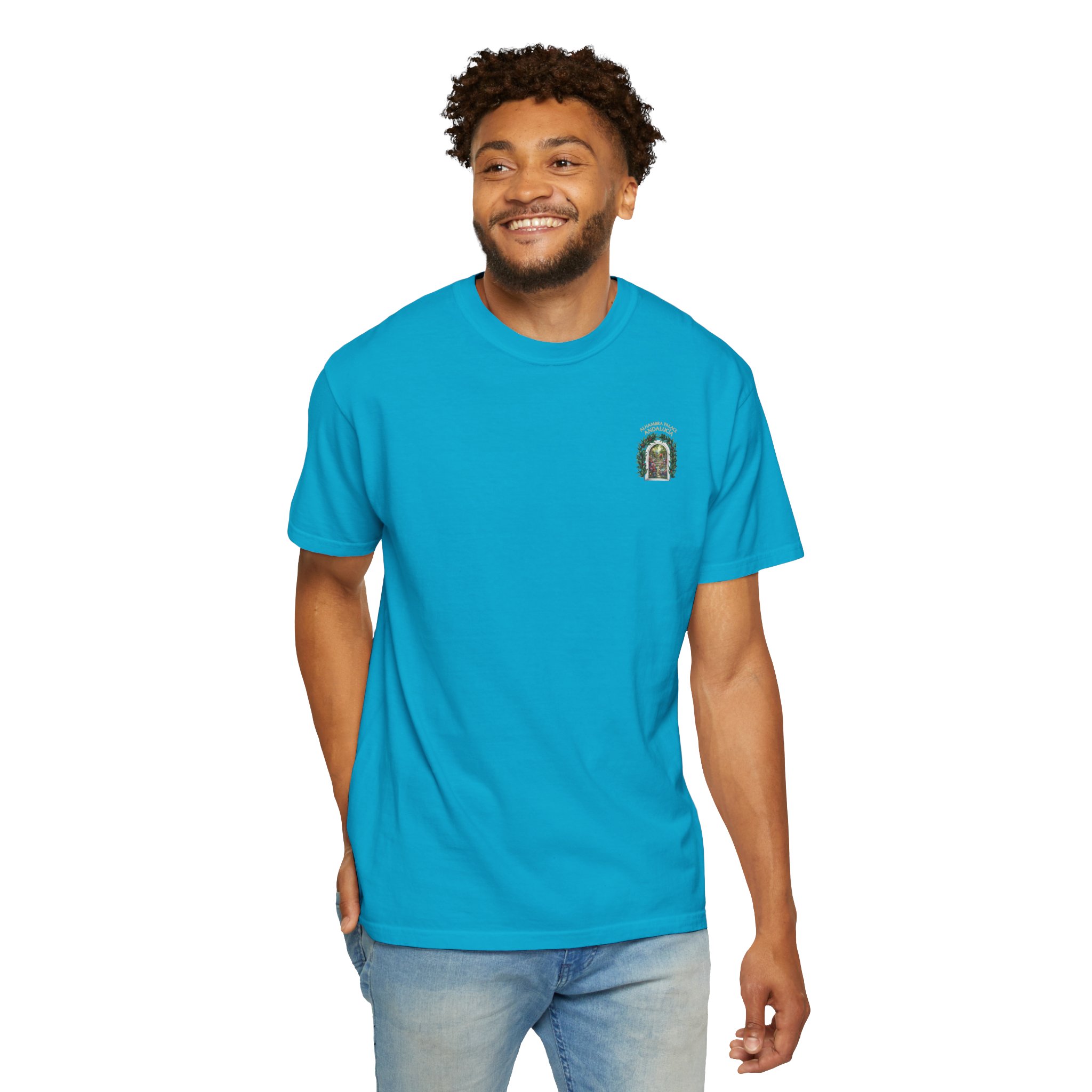 ALHAMBRA PALACE ANDALUCIA T‑Shirt — Vintage Floral Arch Travel Tee - Image 69