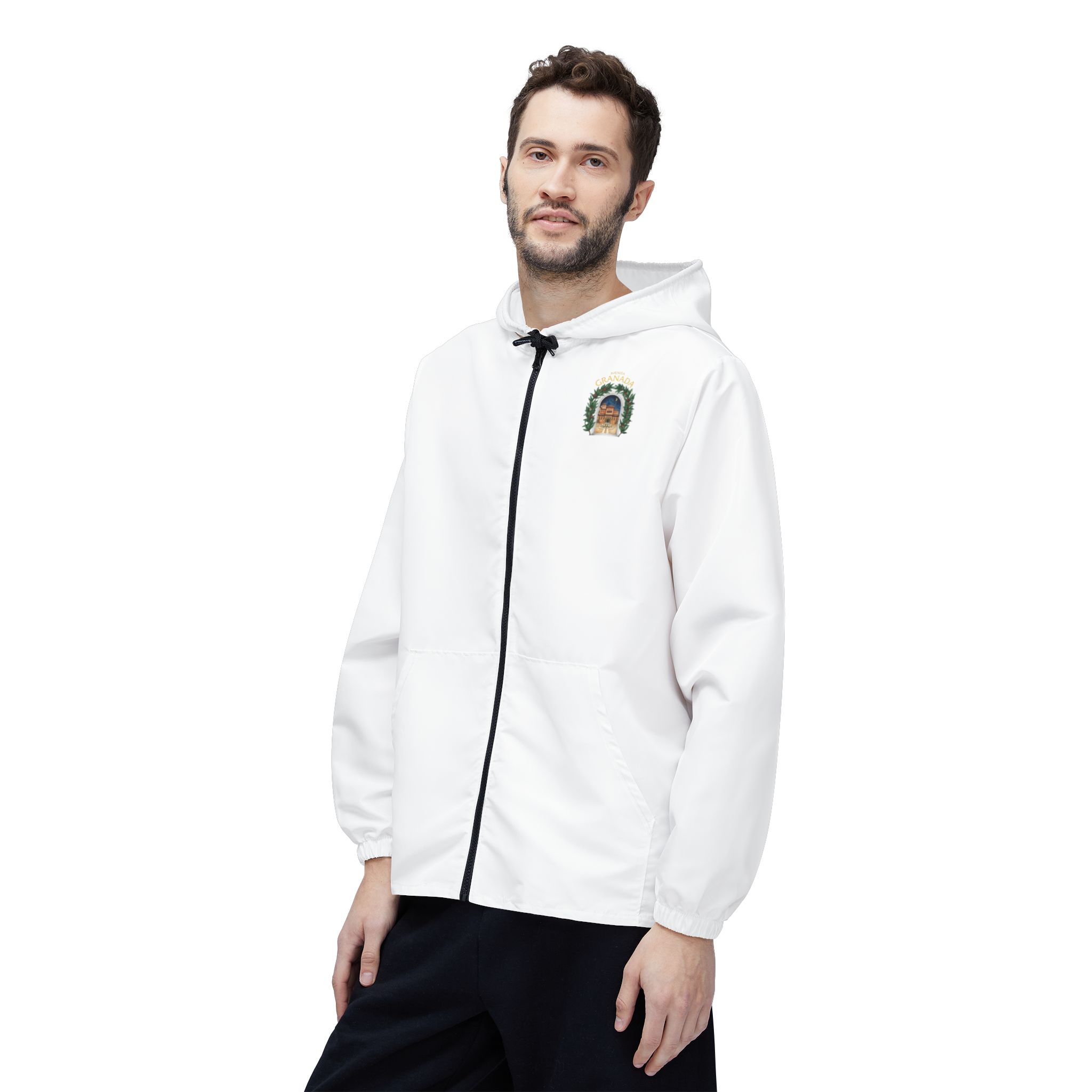 AVENIDA GRANADA WHITE EDITION Mediterranean Courtyard Windbreaker Jacket - Image 7