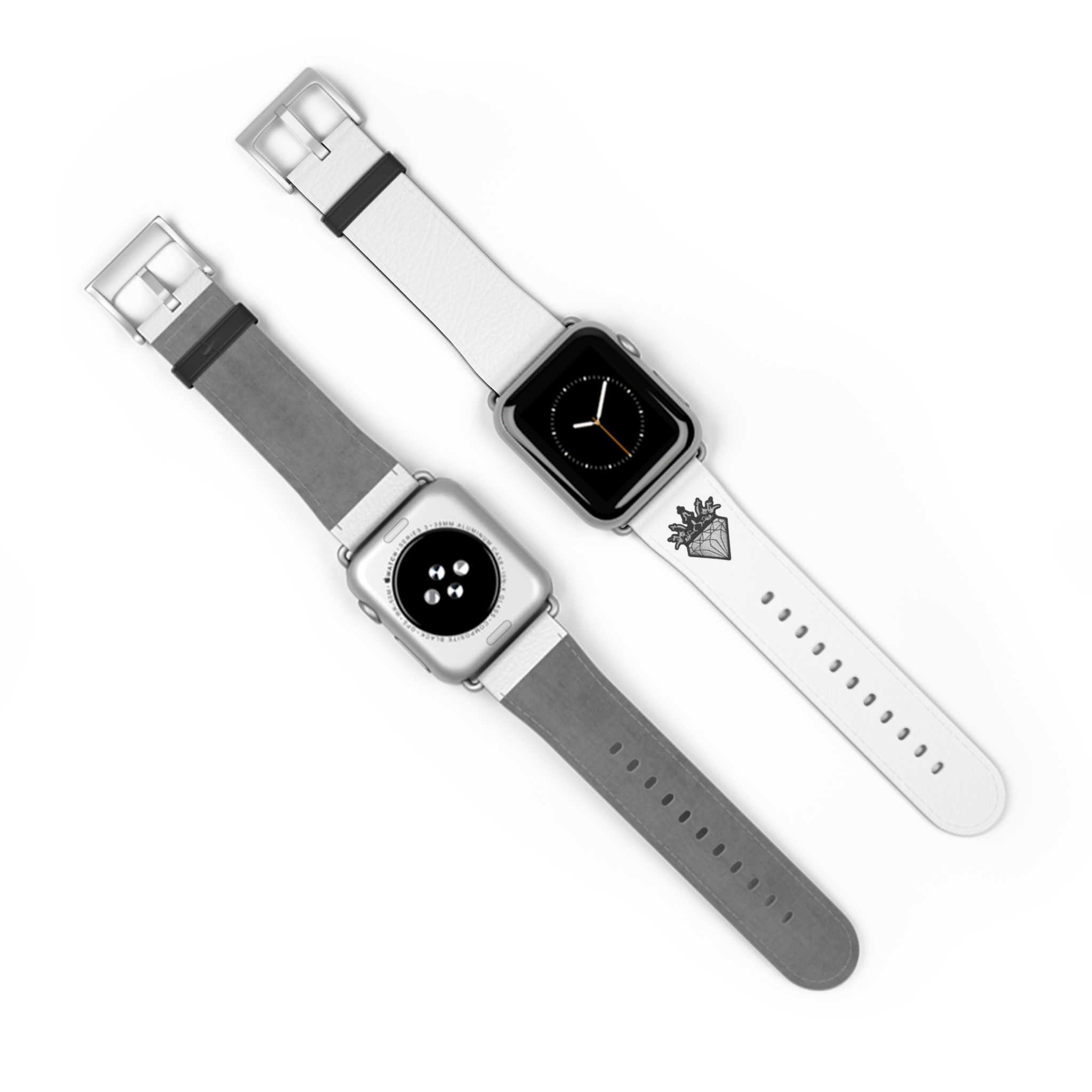 White Leather Watch Band | DIAMOND AND CO - Image 7