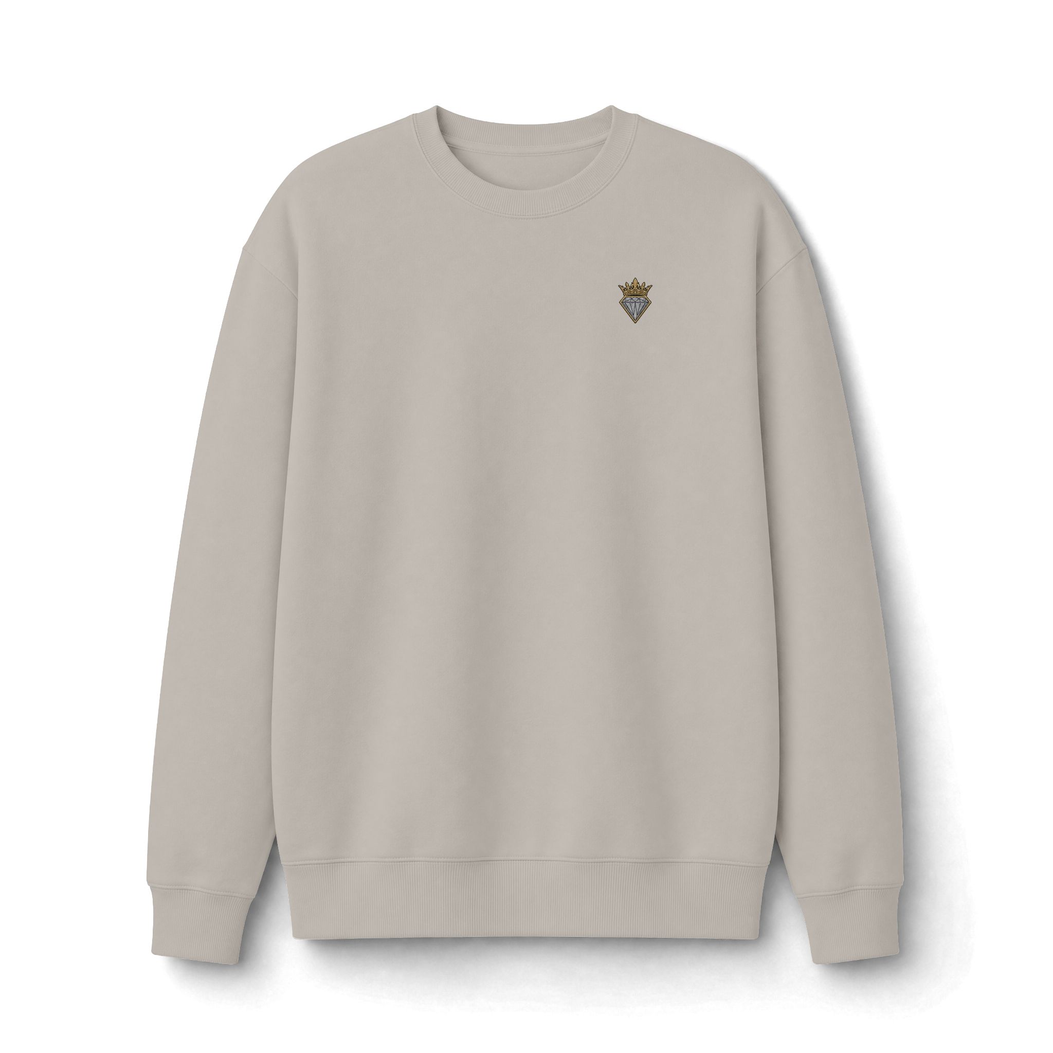 DIAMOND WINTER CO Minimal Crown Chest Logo Sweatshirt