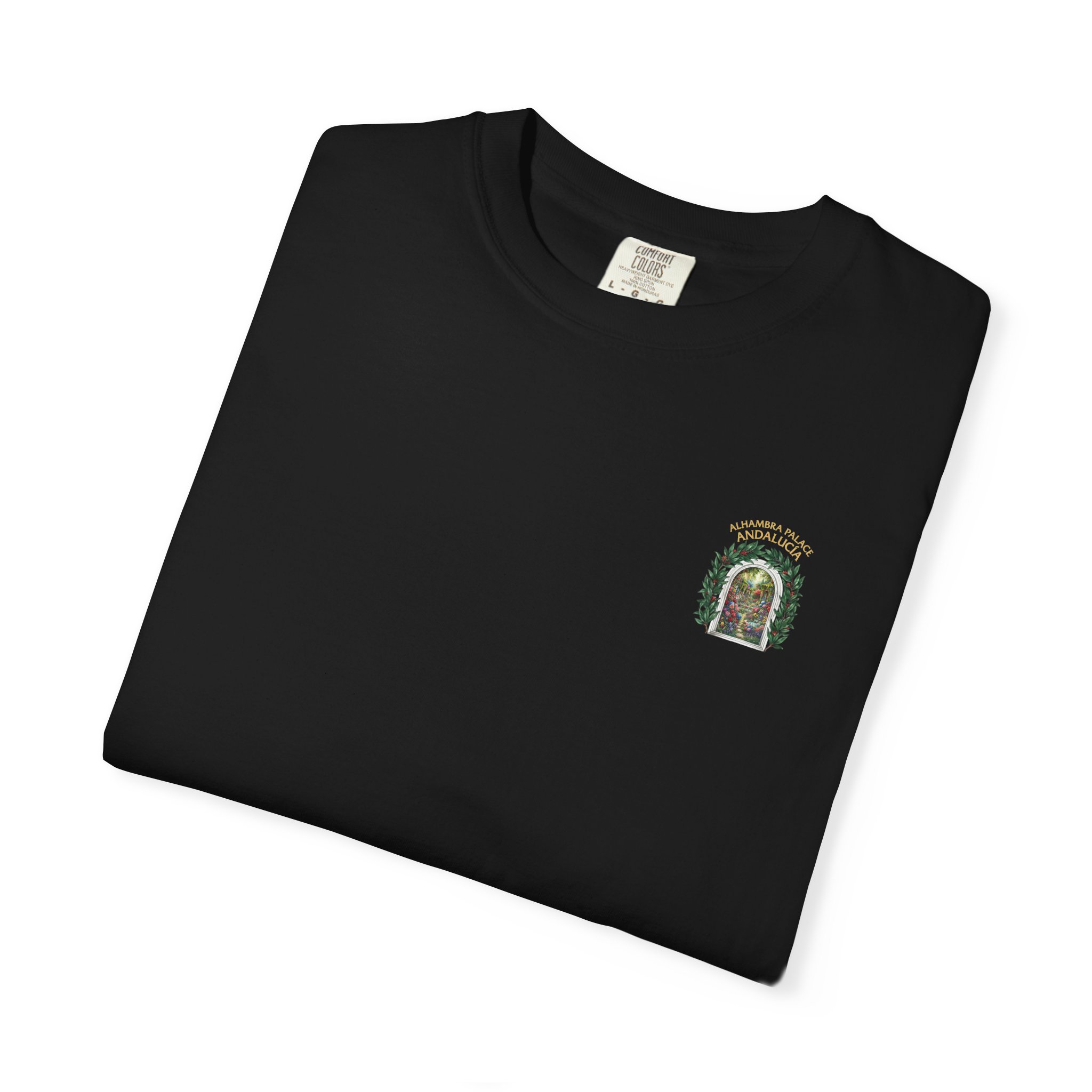 ALHAMBRA PALACE ANDALUCIA T‑Shirt — Vintage Floral Arch Travel Tee - Image 94
