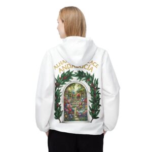 ALHAMBRA PALACE WHITE EDITION — Floral Archway Windbreaker Jacket