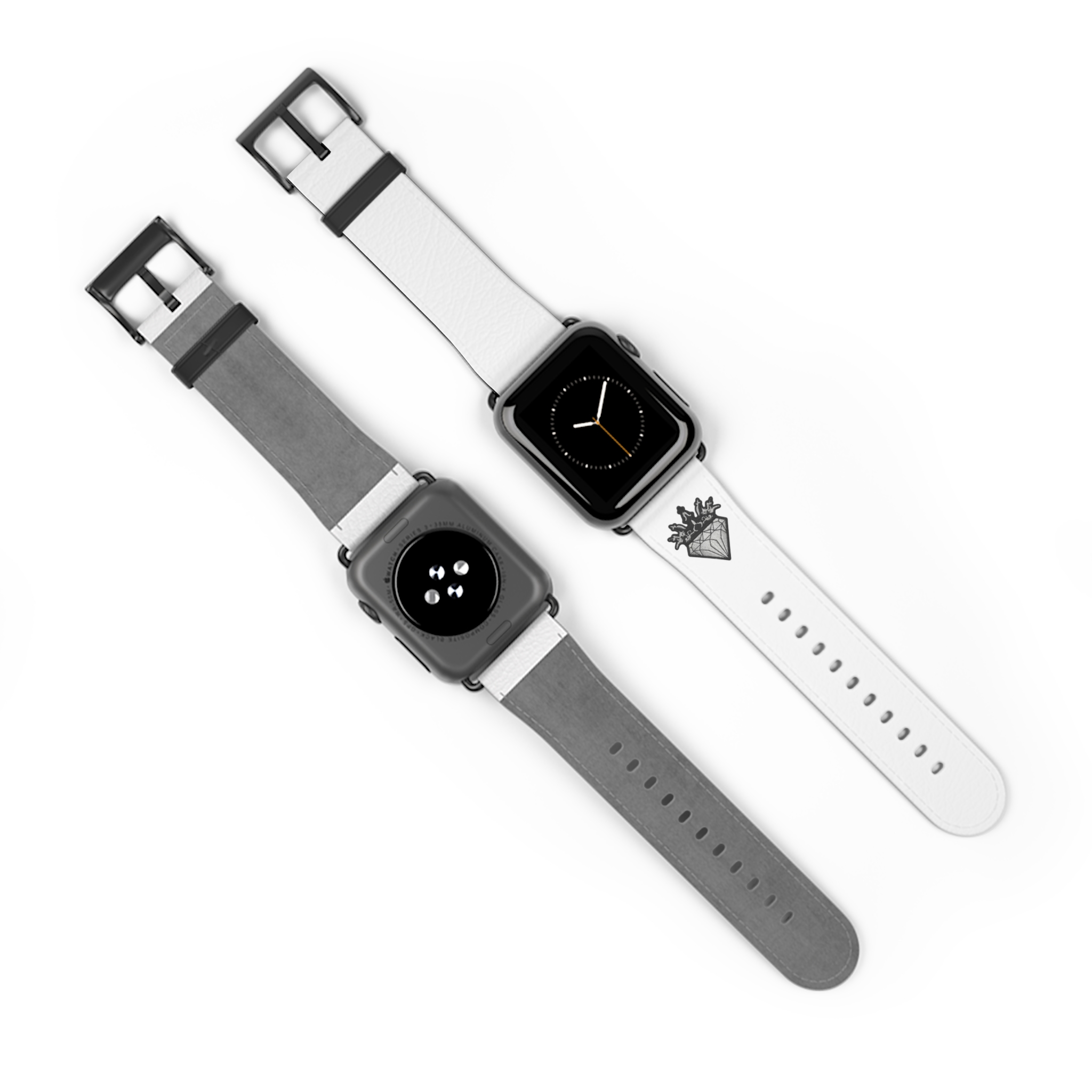 White Leather Watch Band | DIAMOND AND CO - Image 4