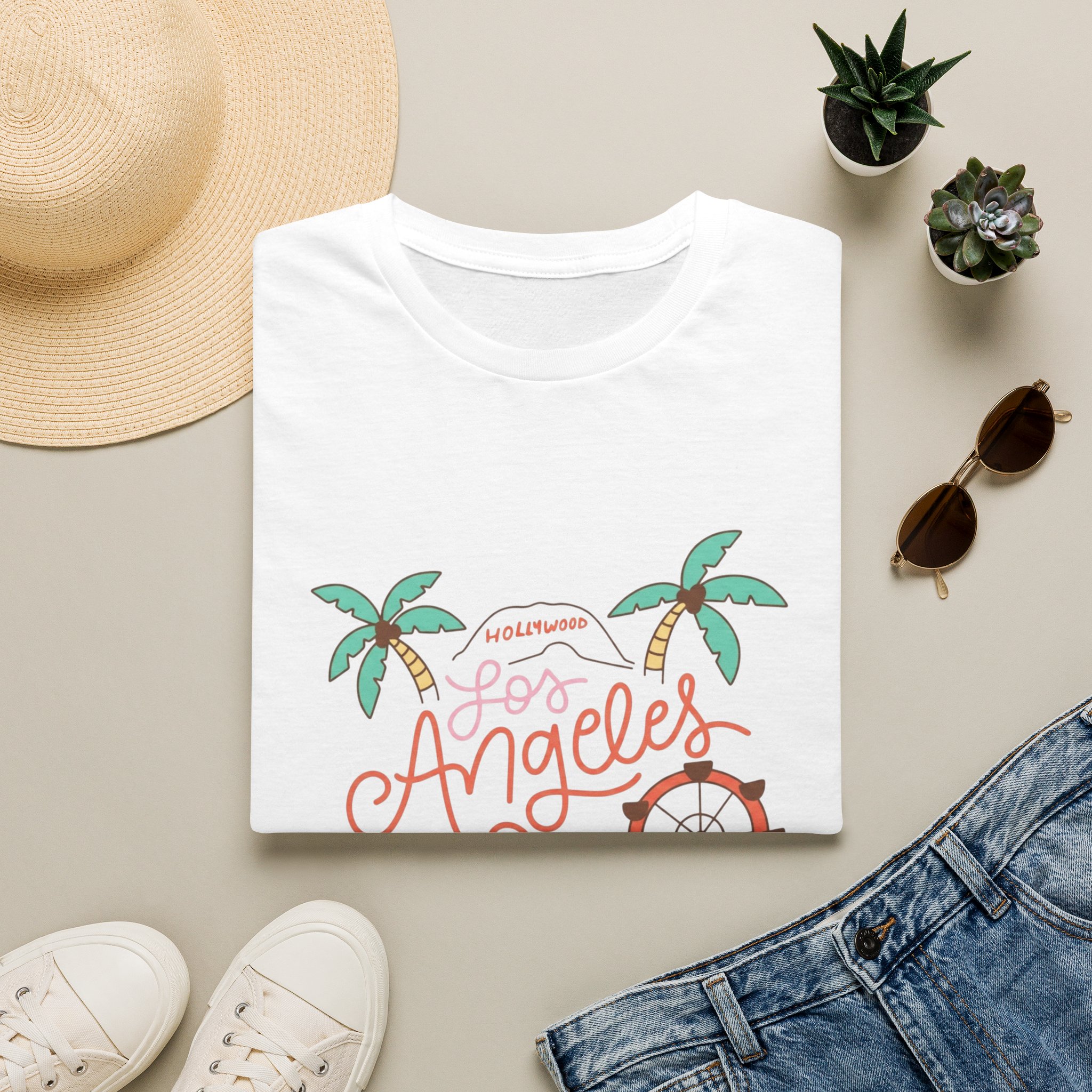 L.A. HAPPY LIFE | PREMIUM ESSENTIALS TEES - Image 2