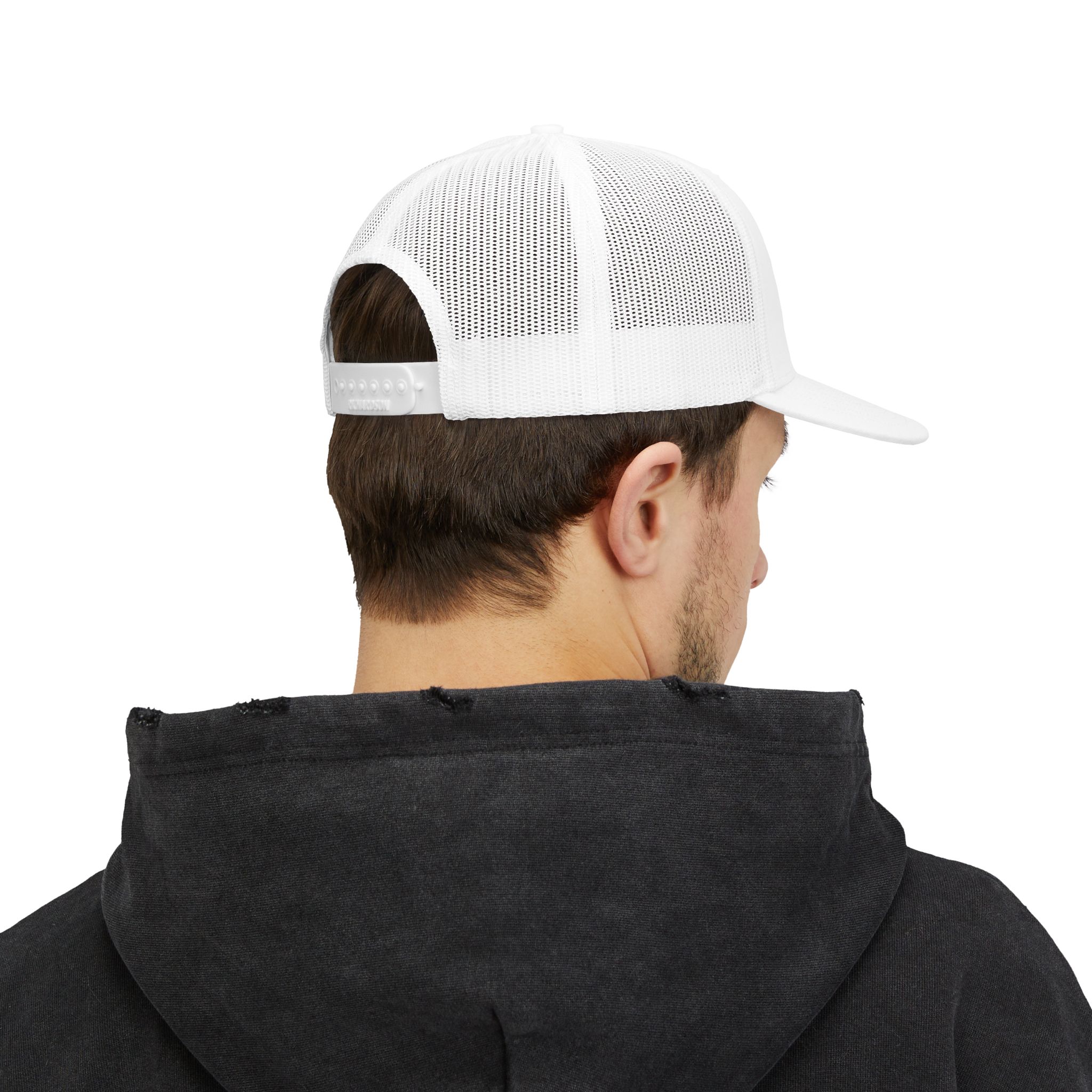 Progress Over Perfection Unisex Trucker Cap | Minimalist Quiet Luxury Streetwear Hat - Image 5