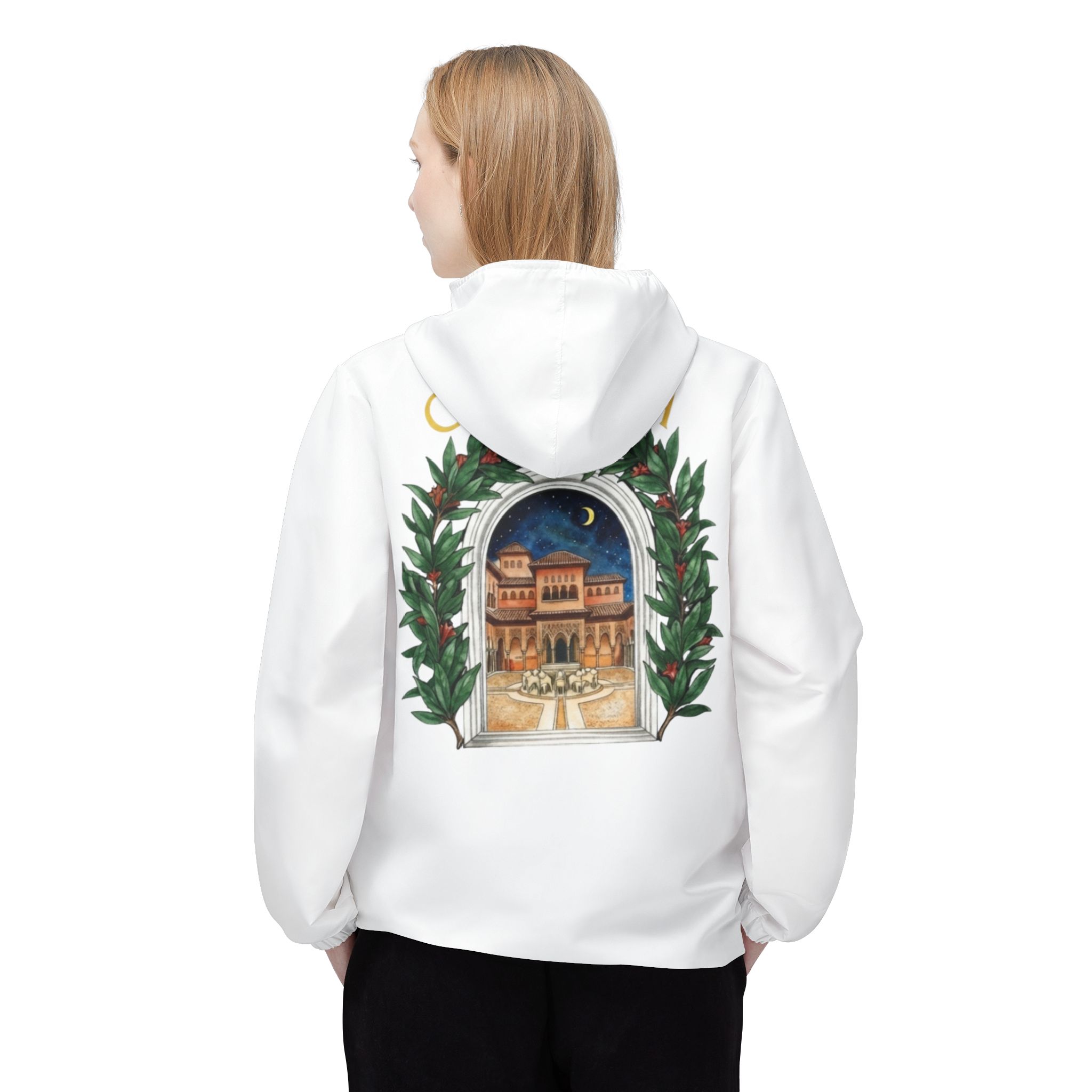 AVENIDA GRANADA WHITE EDITION Mediterranean Courtyard Windbreaker Jacket - Image 4