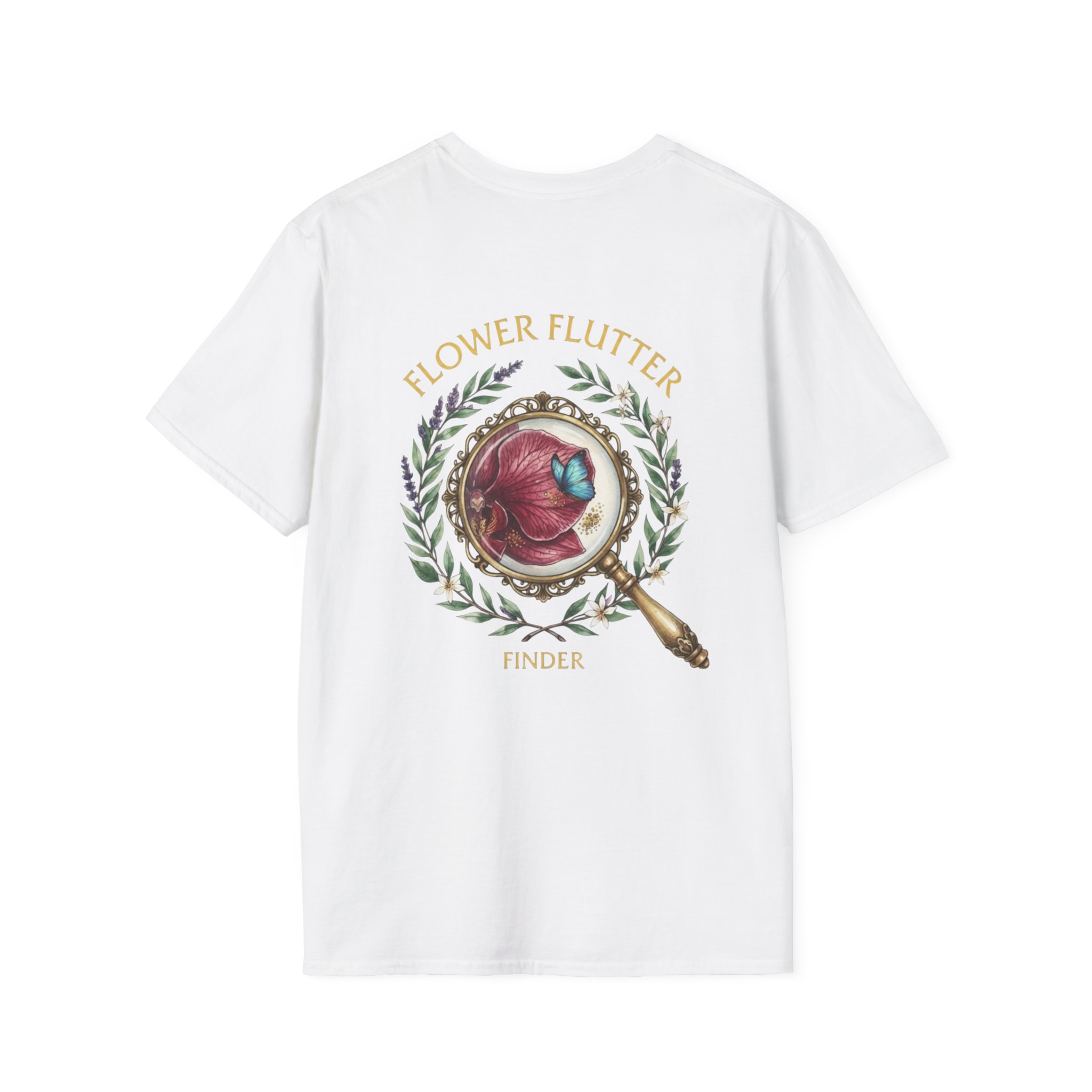FLOWER FLUTTER FINDER T-shirt — Premium Tee - Image 13