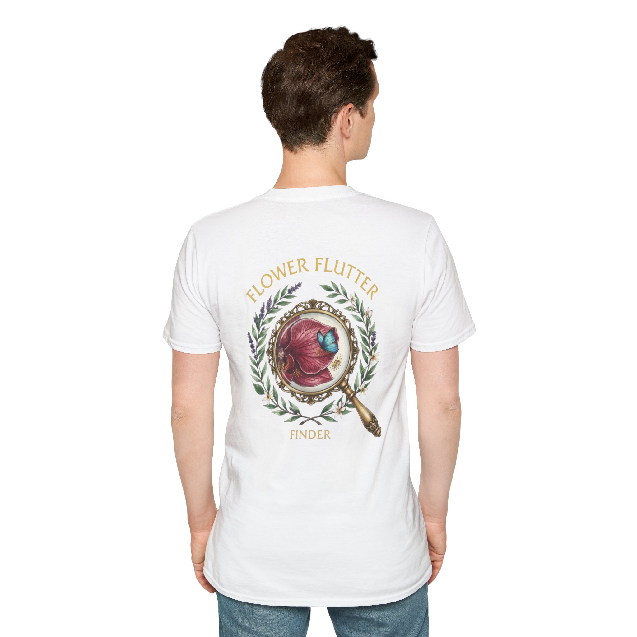 FLOWER FLUTTER FINDER T-shirt — Premium Tee - Image 14