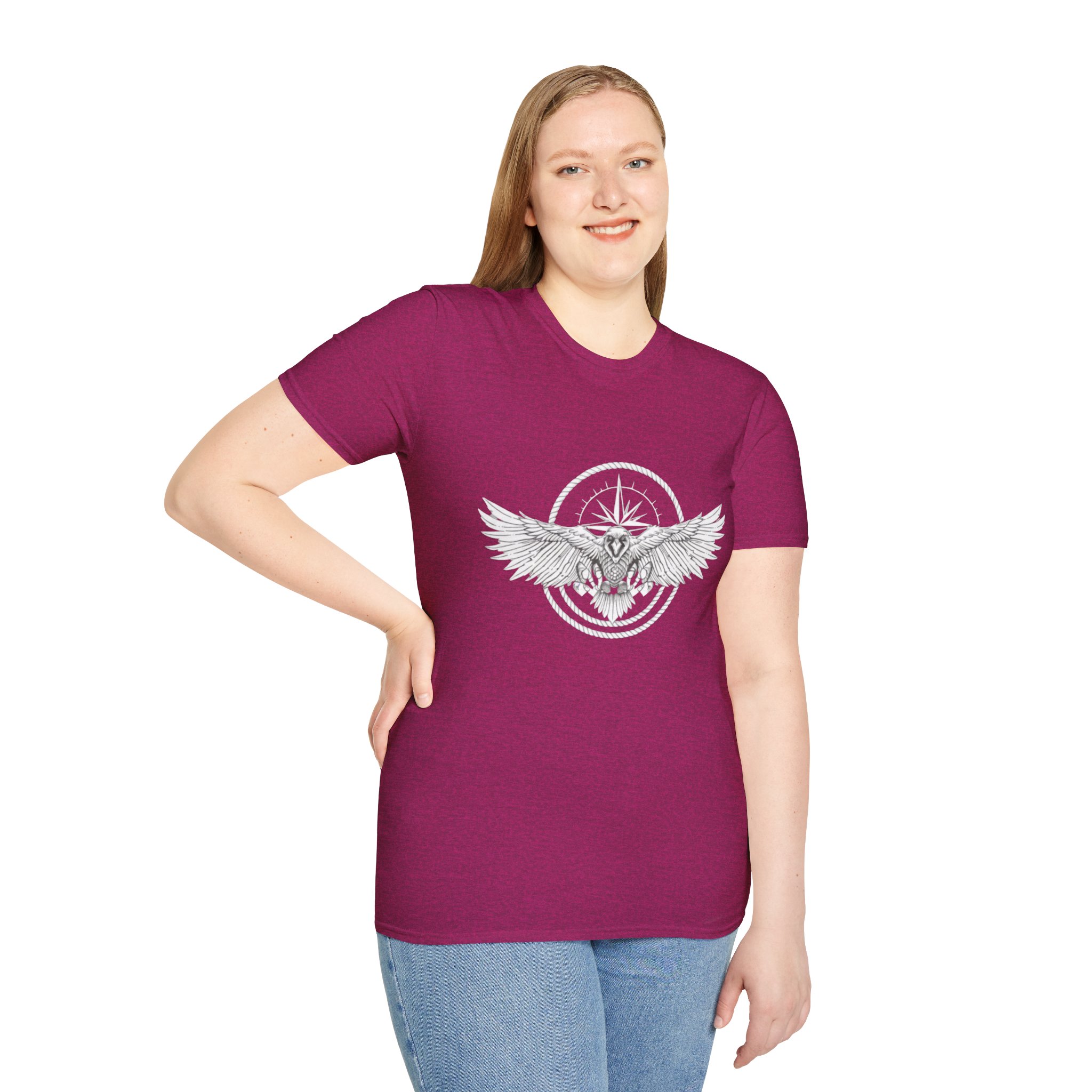 Traveler Raven T-Shirt | Adventure Apparel | Unisex Heavy Cotton Tee - Image 18