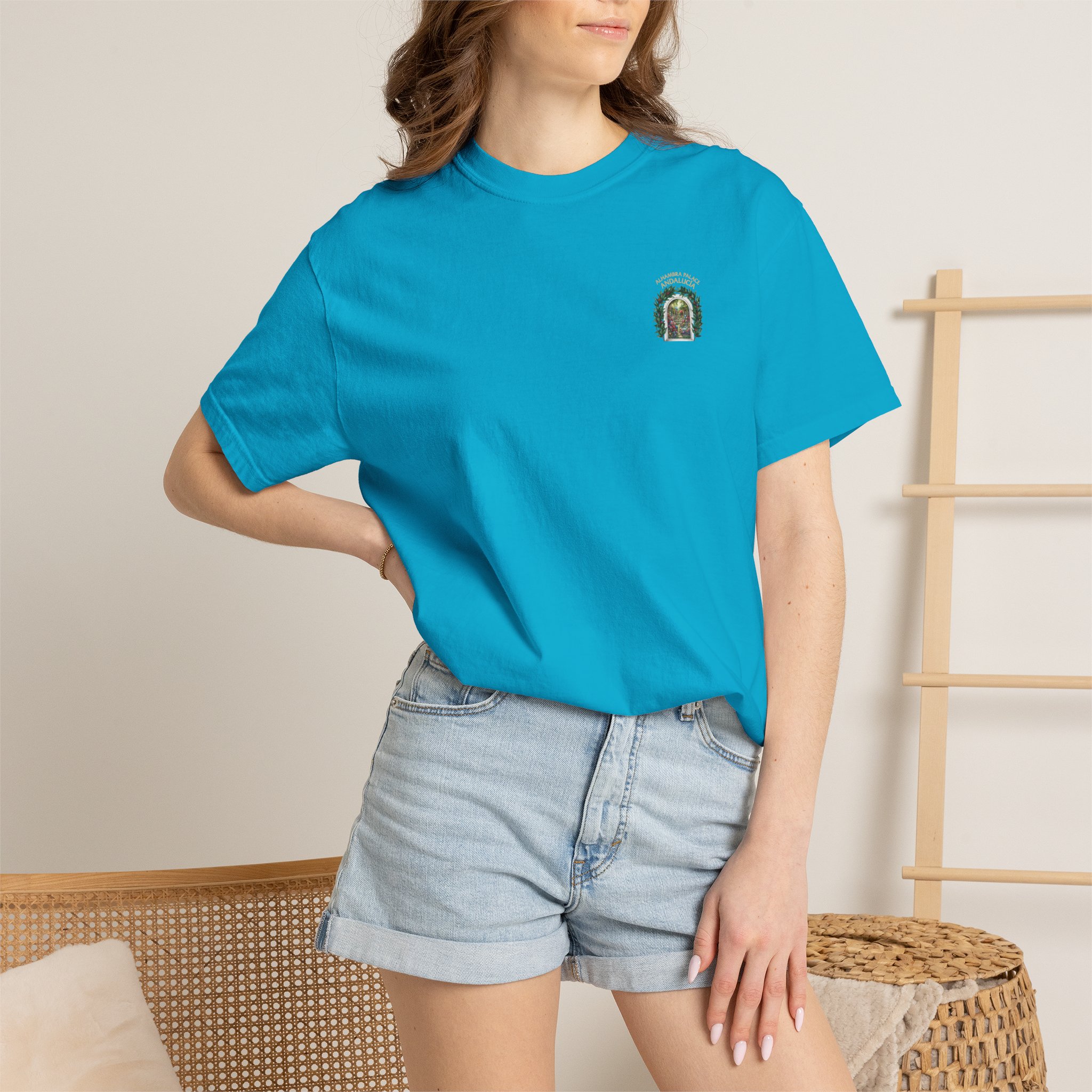 ALHAMBRA PALACE ANDALUCIA T‑Shirt — Vintage Floral Arch Travel Tee - Image 67