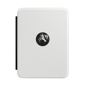 Archishop Kindle Case — Minimalist Black Moon & Floral Emblem Cover