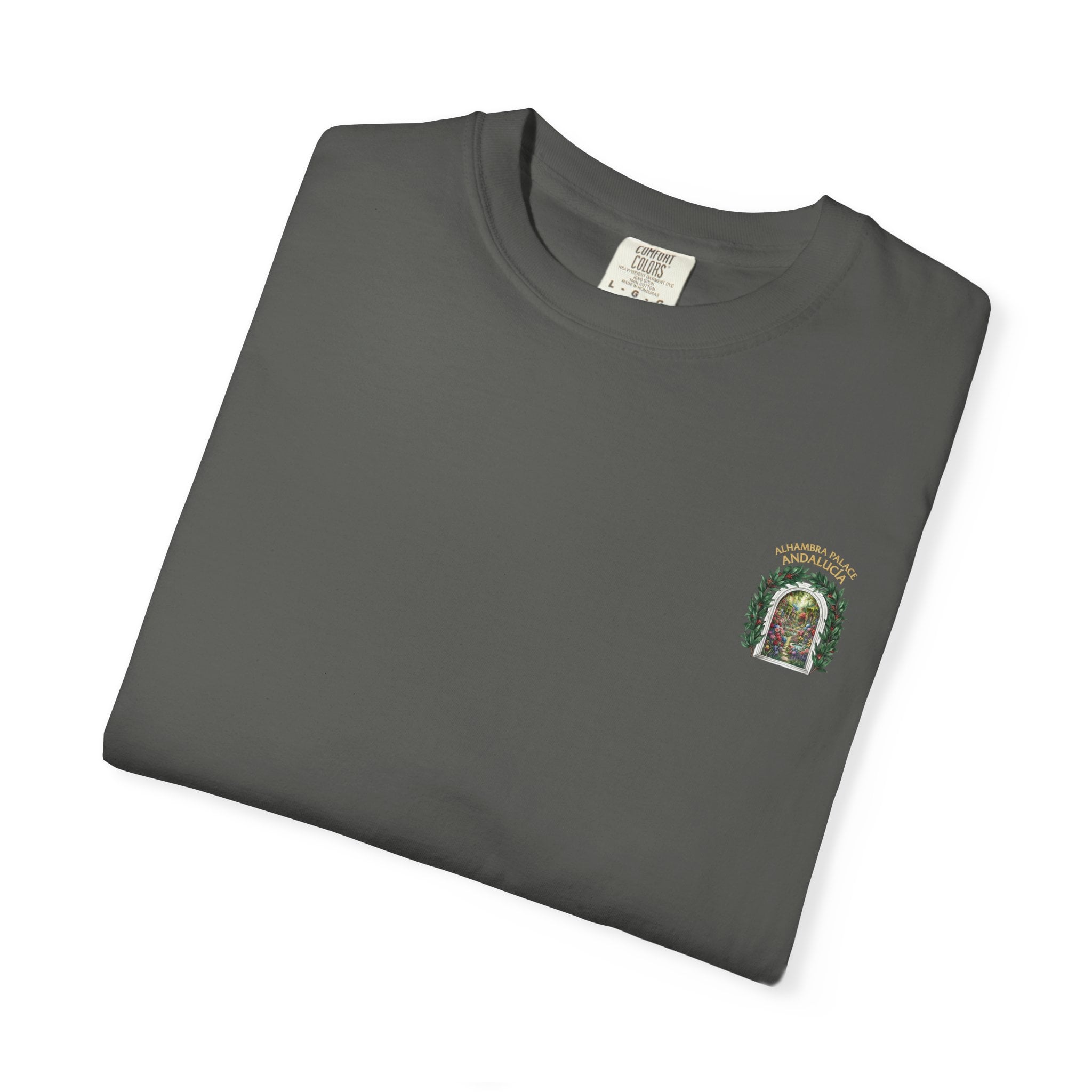 ALHAMBRA PALACE ANDALUCIA T‑Shirt — Vintage Floral Arch Travel Tee - Image 38