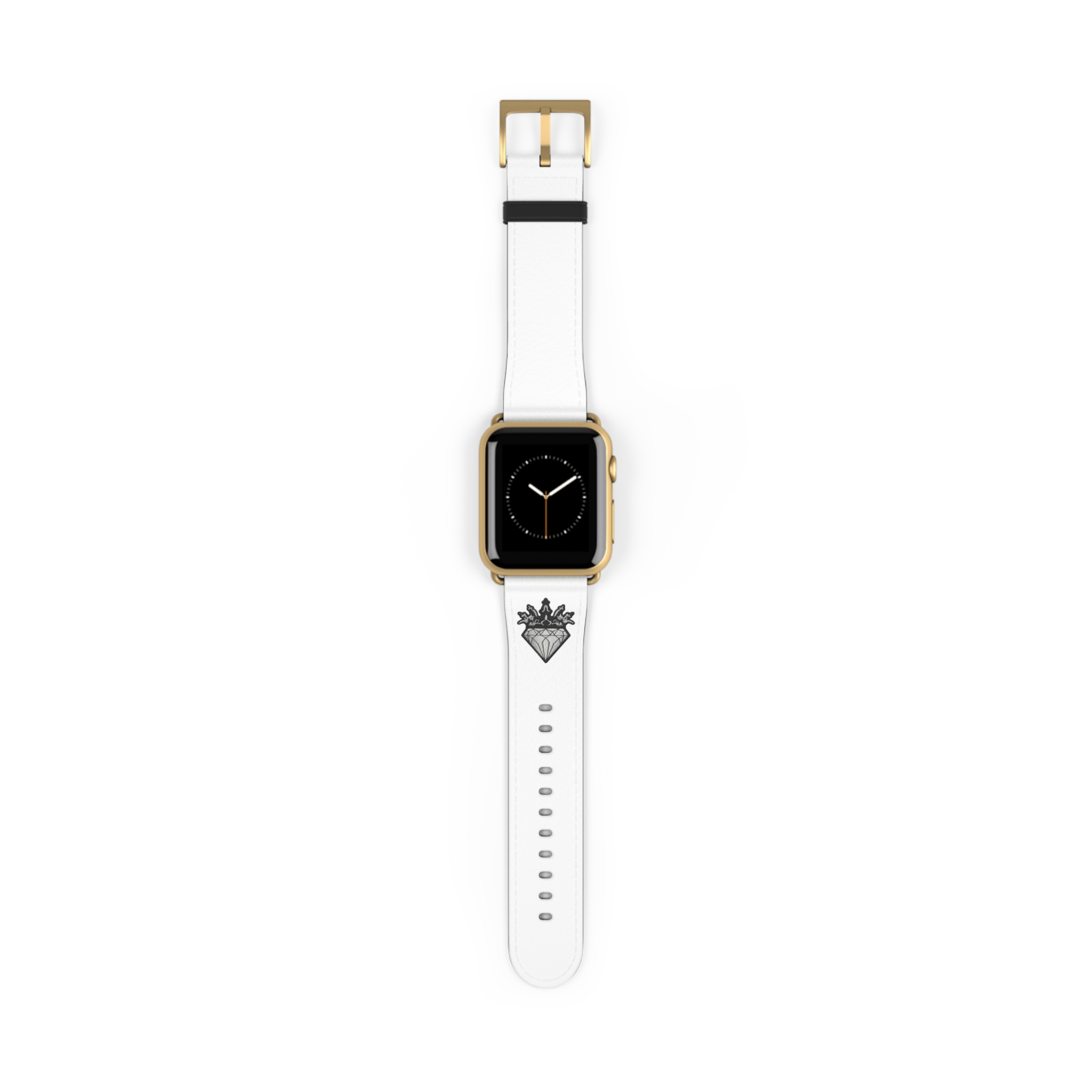 White Leather Watch Band | DIAMOND AND CO - Image 9
