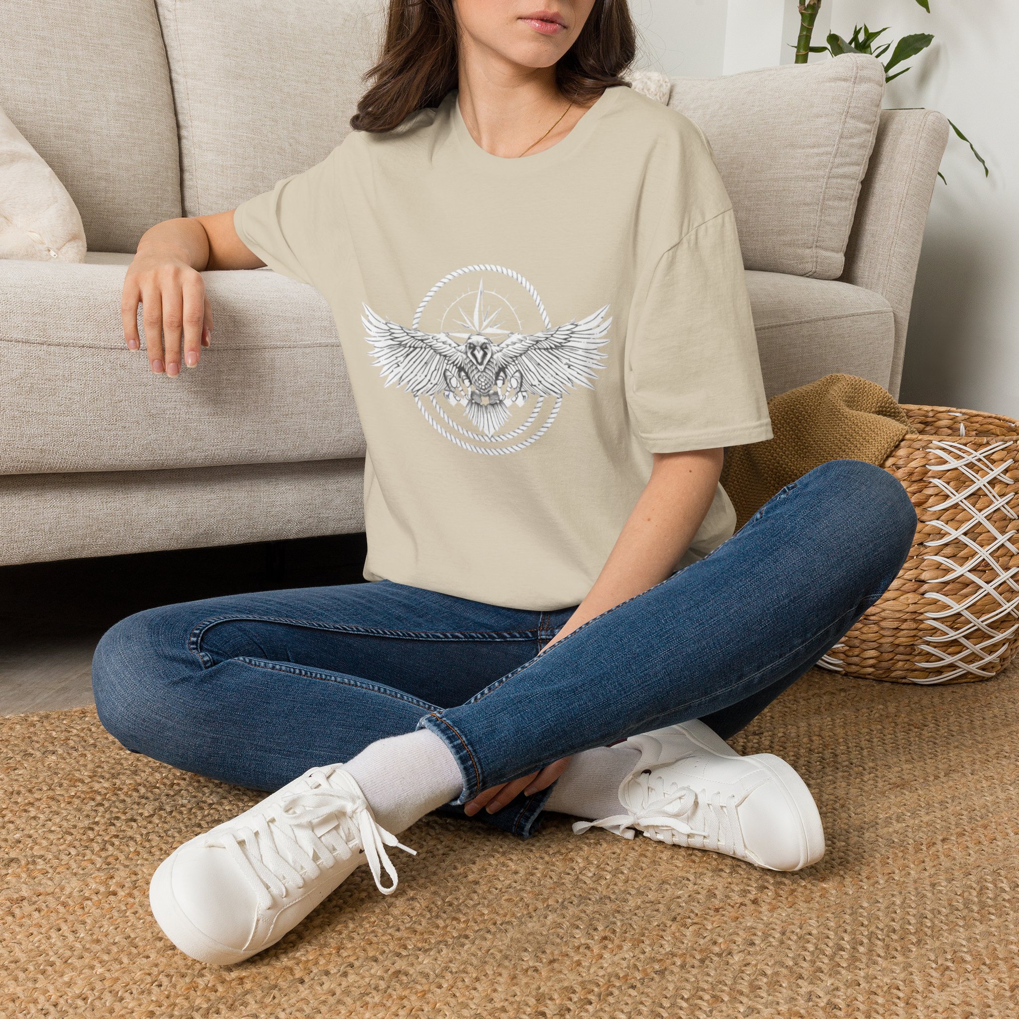 Traveler Raven T-Shirt | Adventure Apparel | Unisex Heavy Cotton Tee - Image 11
