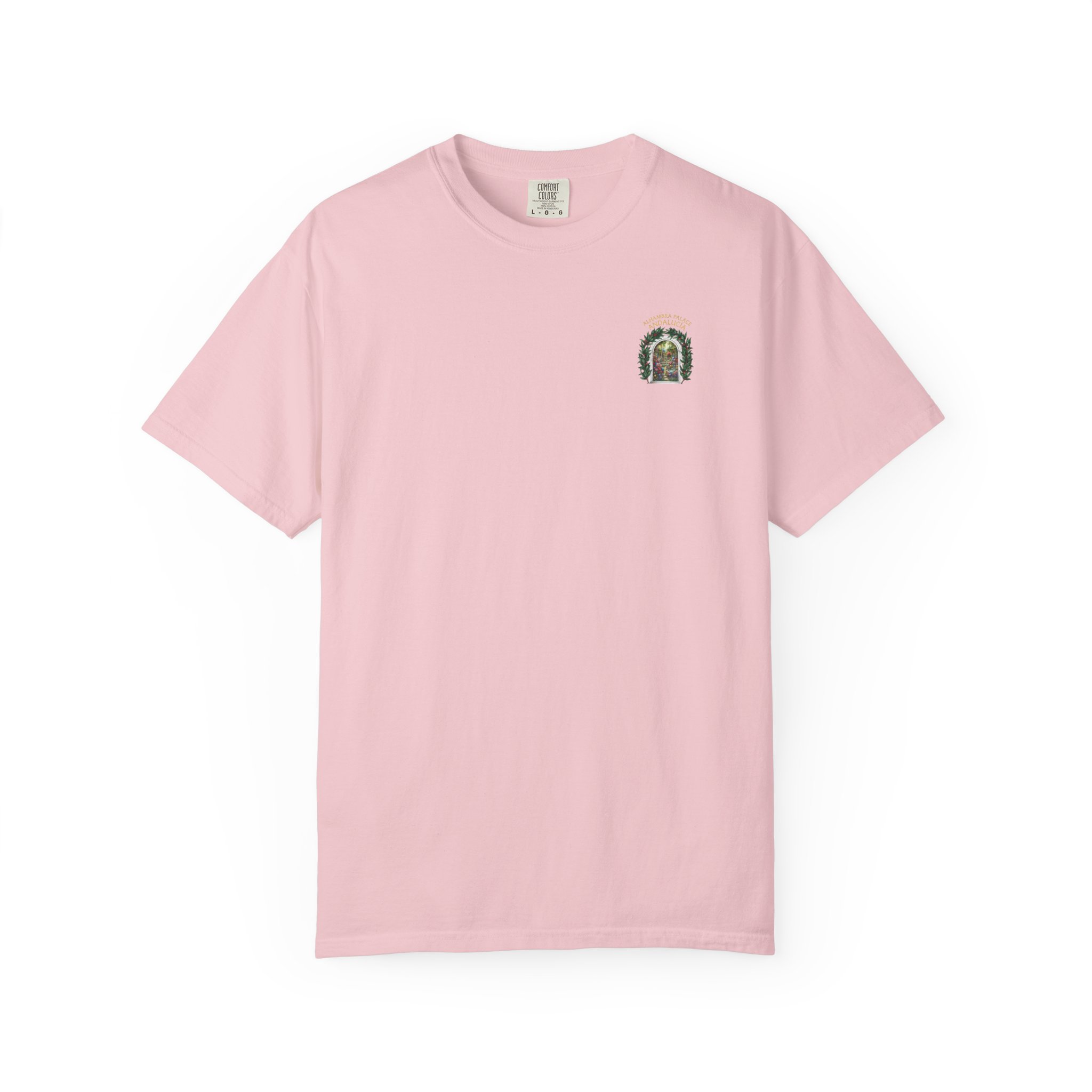 ALHAMBRA PALACE ANDALUCIA T‑Shirt — Vintage Floral Arch Travel Tee - Image 99