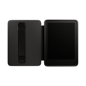 Archishop Kindle Case — Minimalist Black Moon & Floral Emblem Cover