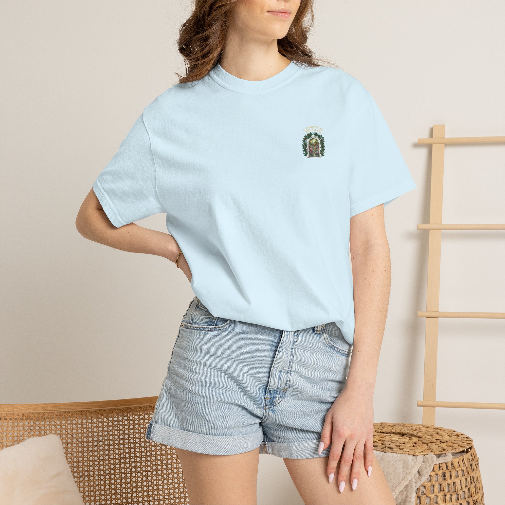 ALHAMBRA PALACE ANDALUCIA T‑Shirt — Vintage Floral Arch Travel Tee - Image 74
