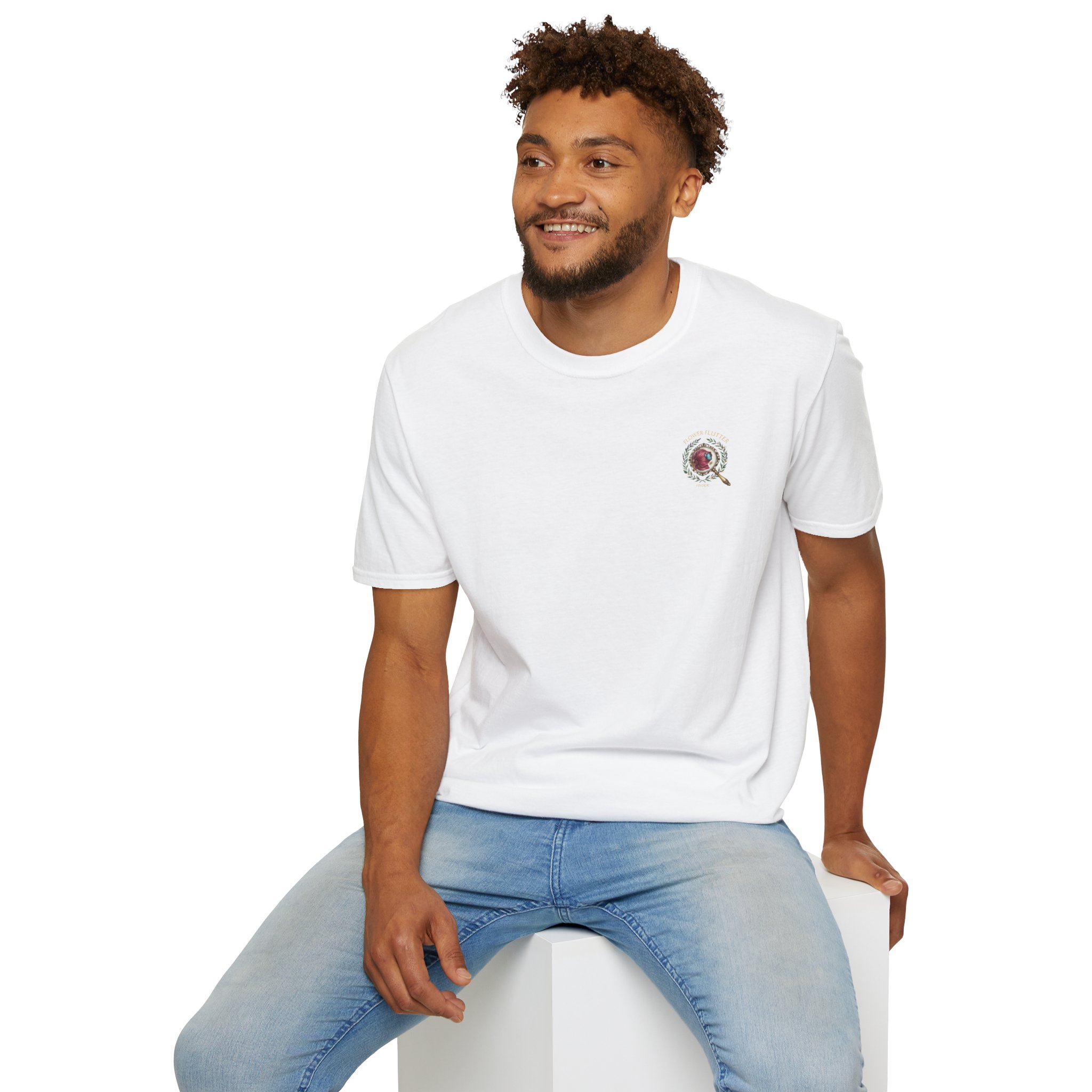 FLOWER FLUTTER FINDER T-shirt — Premium Tee - Image 17