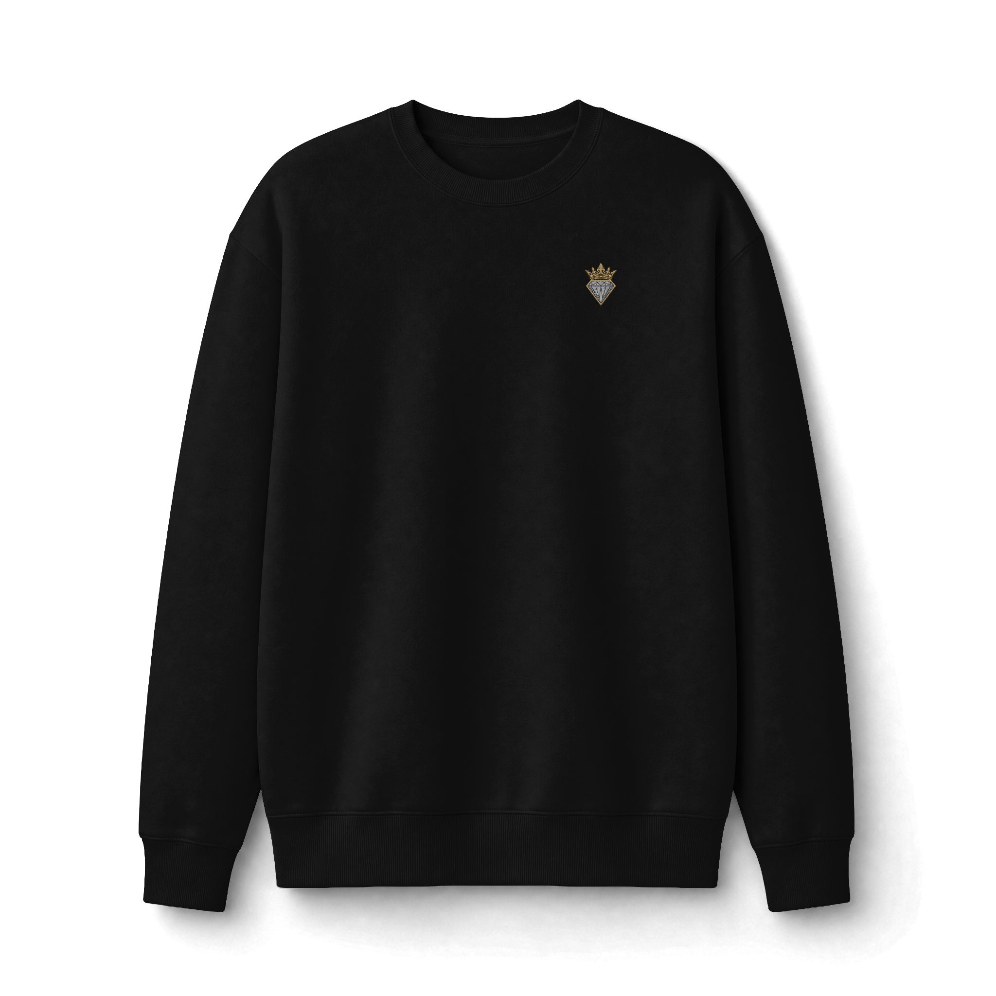 DIAMOND WINTER CO Minimal Crown Chest Logo Sweatshirt - Image 3