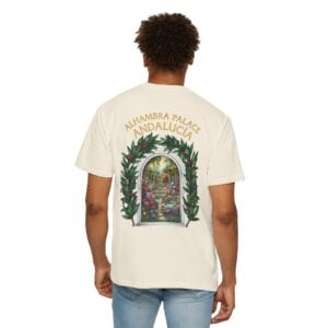 ALHAMBRA PALACE ANDALUCIA T‑Shirt — Vintage Floral Arch Travel Tee
