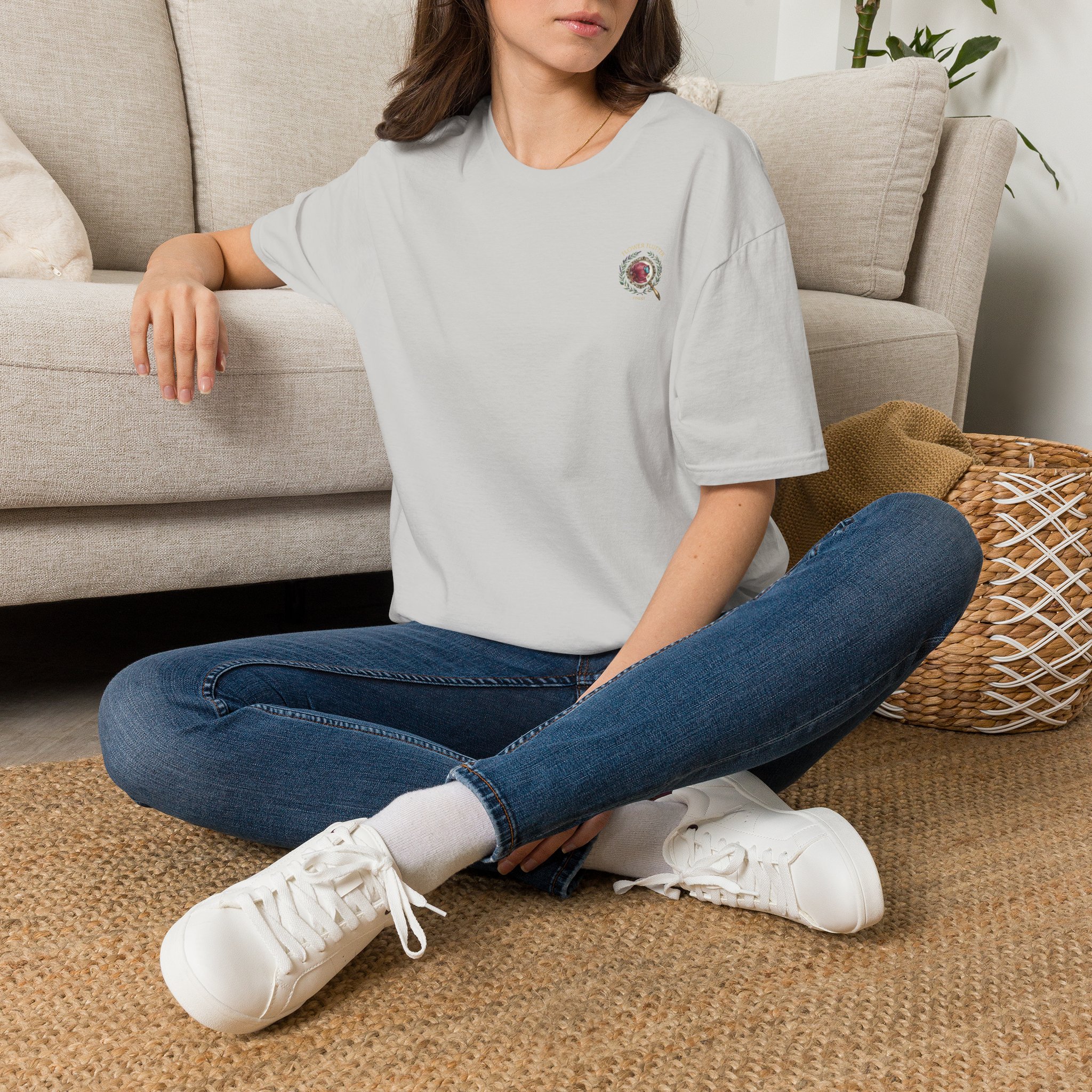 FLOWER FLUTTER FINDER T-shirt — Premium Tee - Image 6