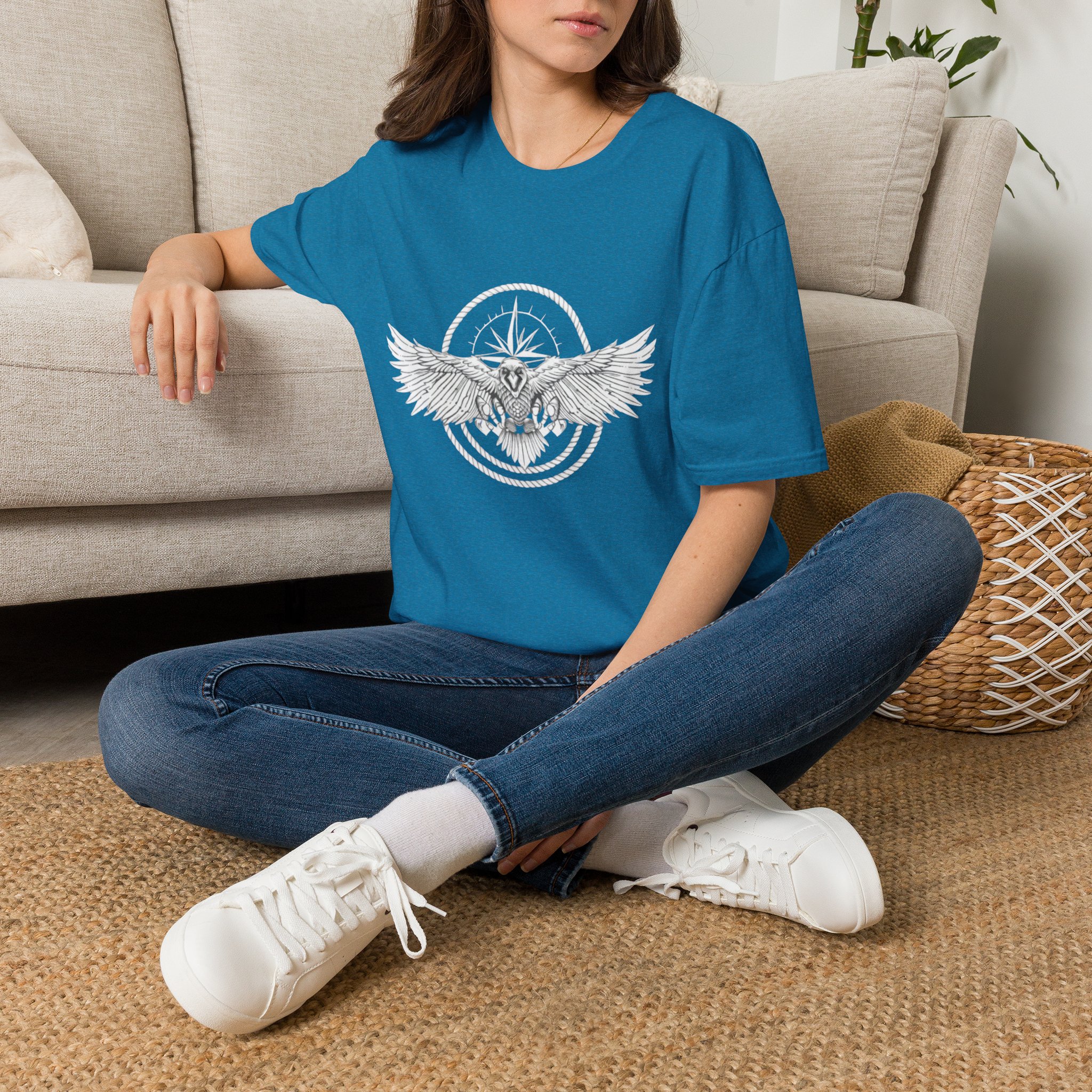 Traveler Raven T-Shirt | Adventure Apparel | Unisex Heavy Cotton Tee - Image 28