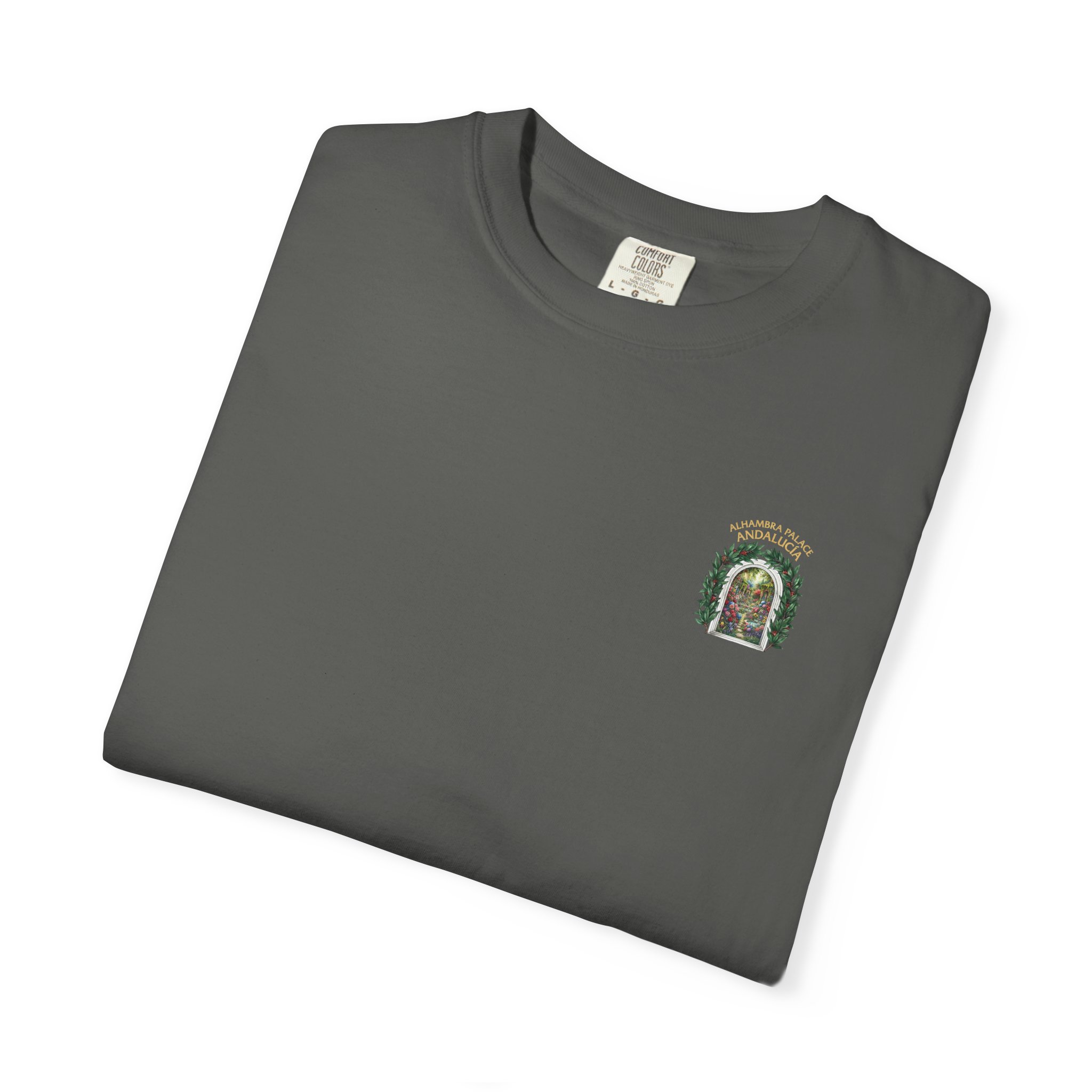 ALHAMBRA PALACE ANDALUCIA T‑Shirt — Vintage Floral Arch Travel Tee - Image 38