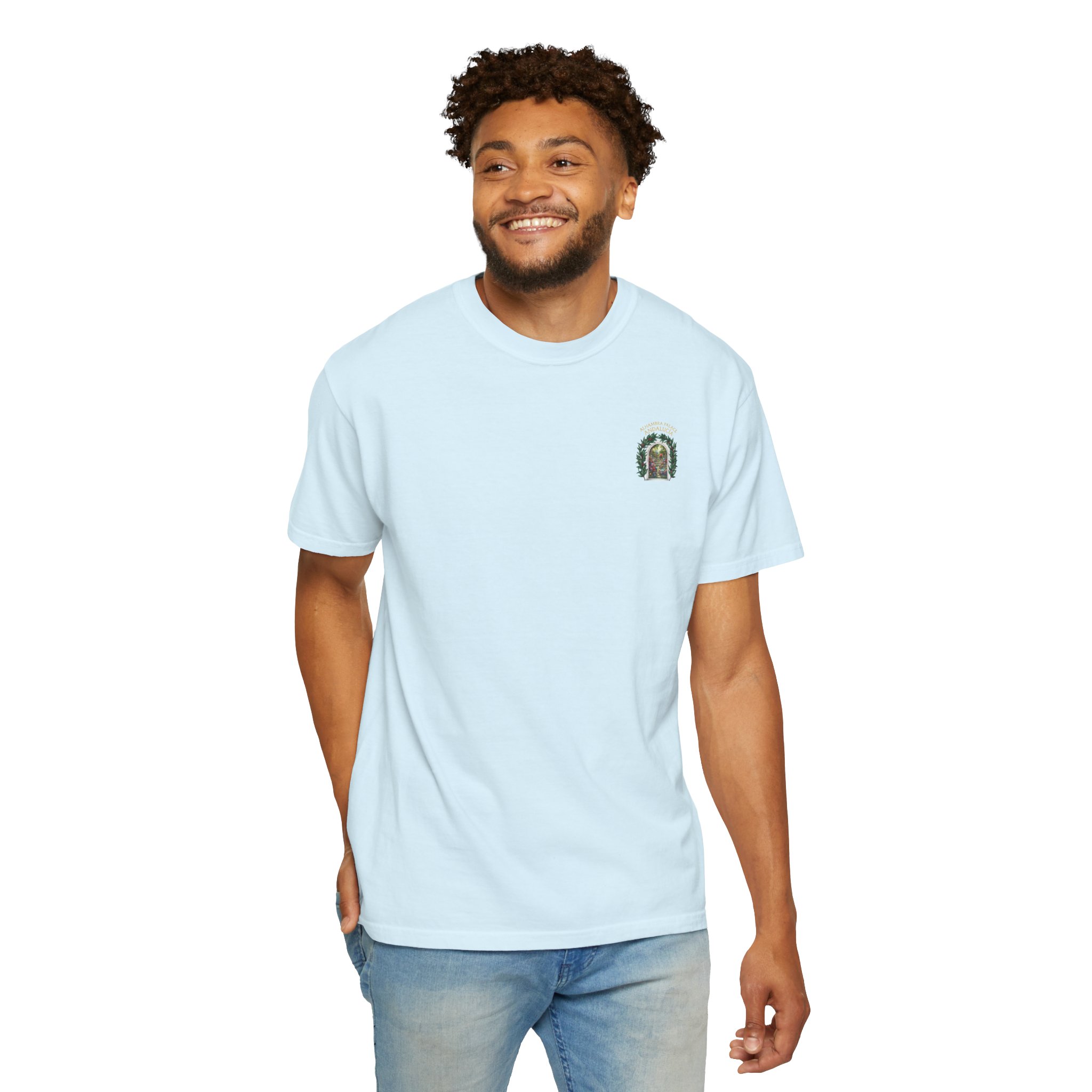 ALHAMBRA PALACE ANDALUCIA T‑Shirt — Vintage Floral Arch Travel Tee - Image 76