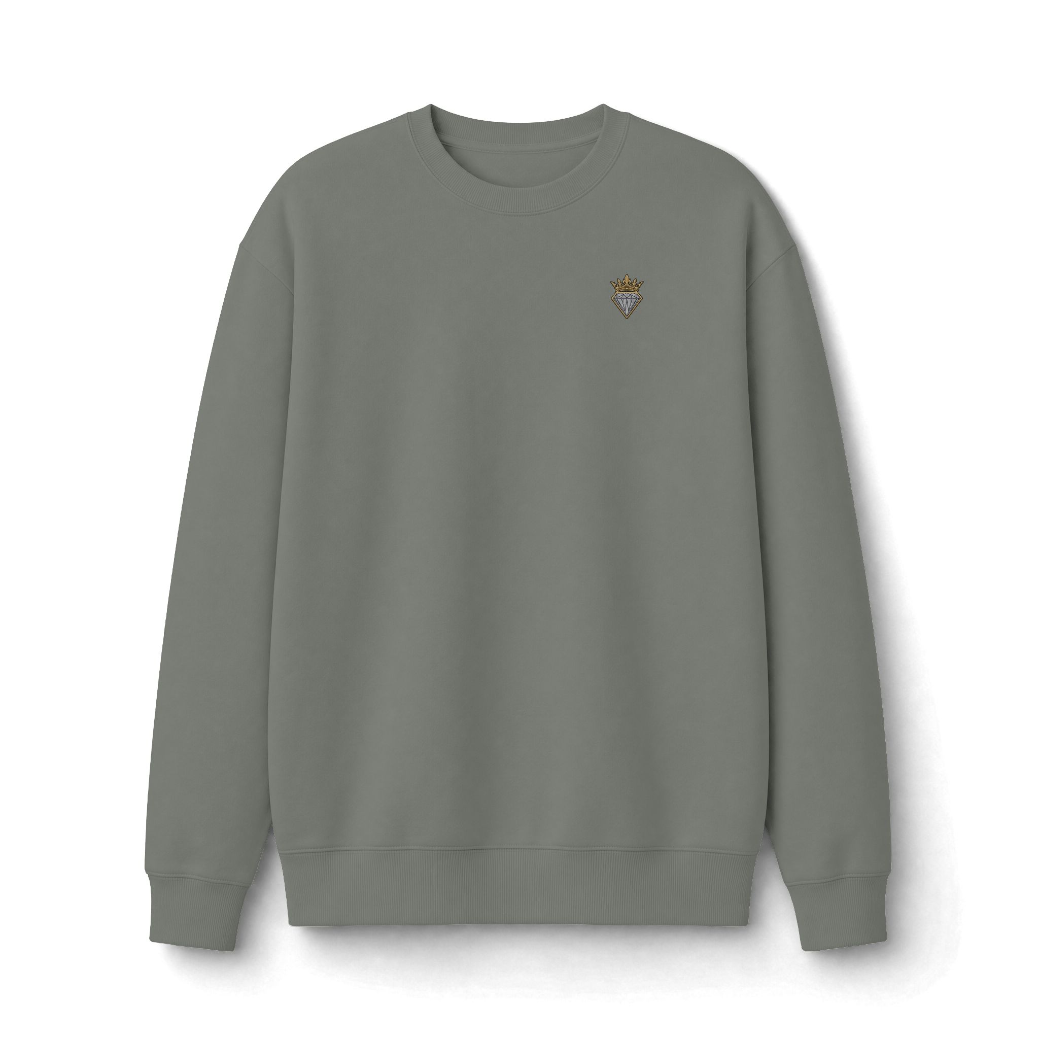 DIAMOND WINTER CO Minimal Crown Chest Logo Sweatshirt - Image 13