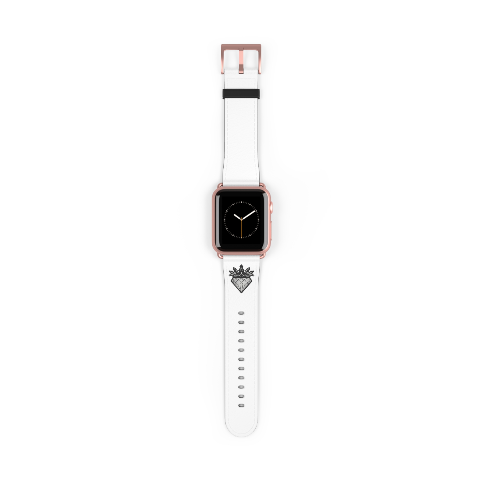White Leather Watch Band | DIAMOND AND CO - Image 13