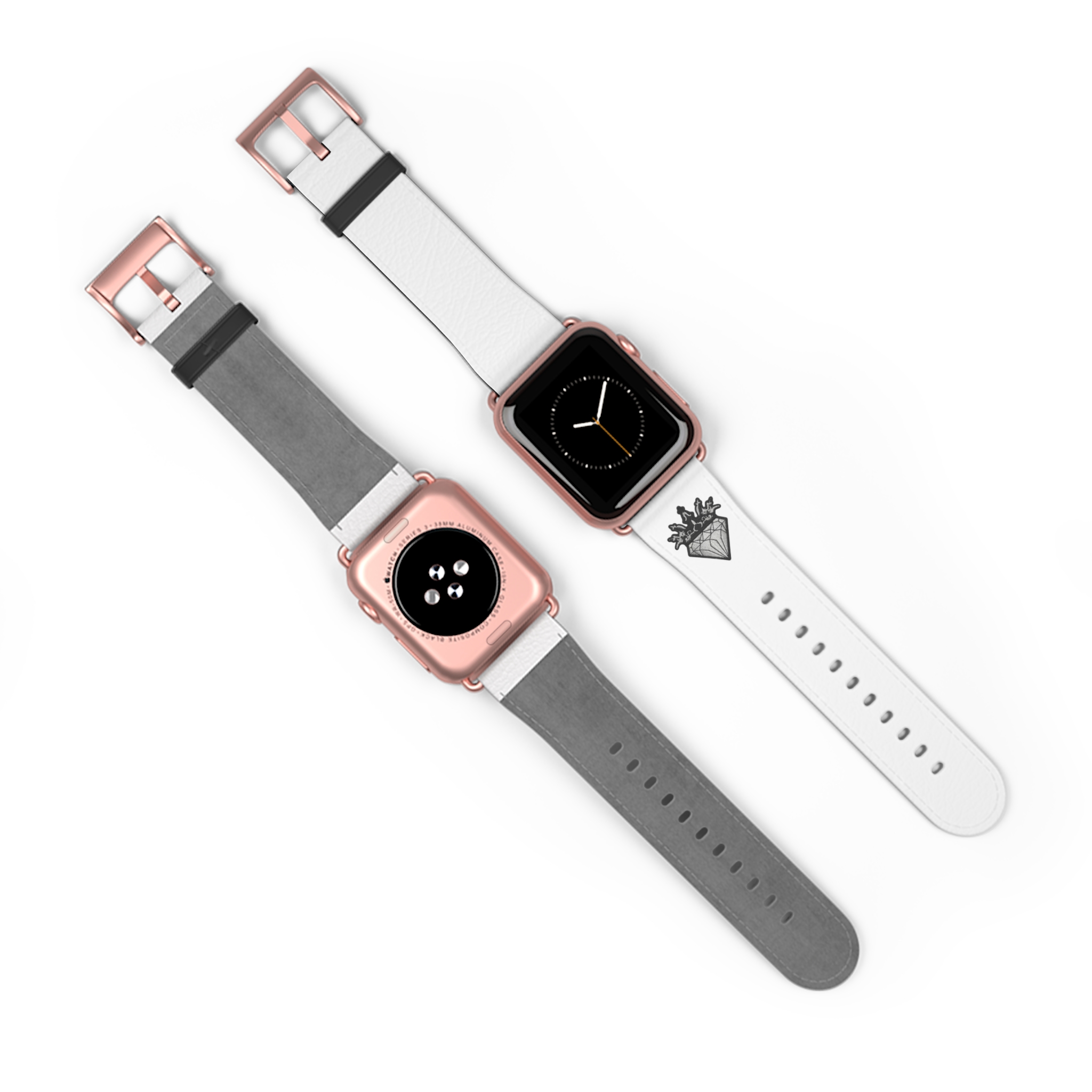 White Leather Watch Band | DIAMOND AND CO - Image 15