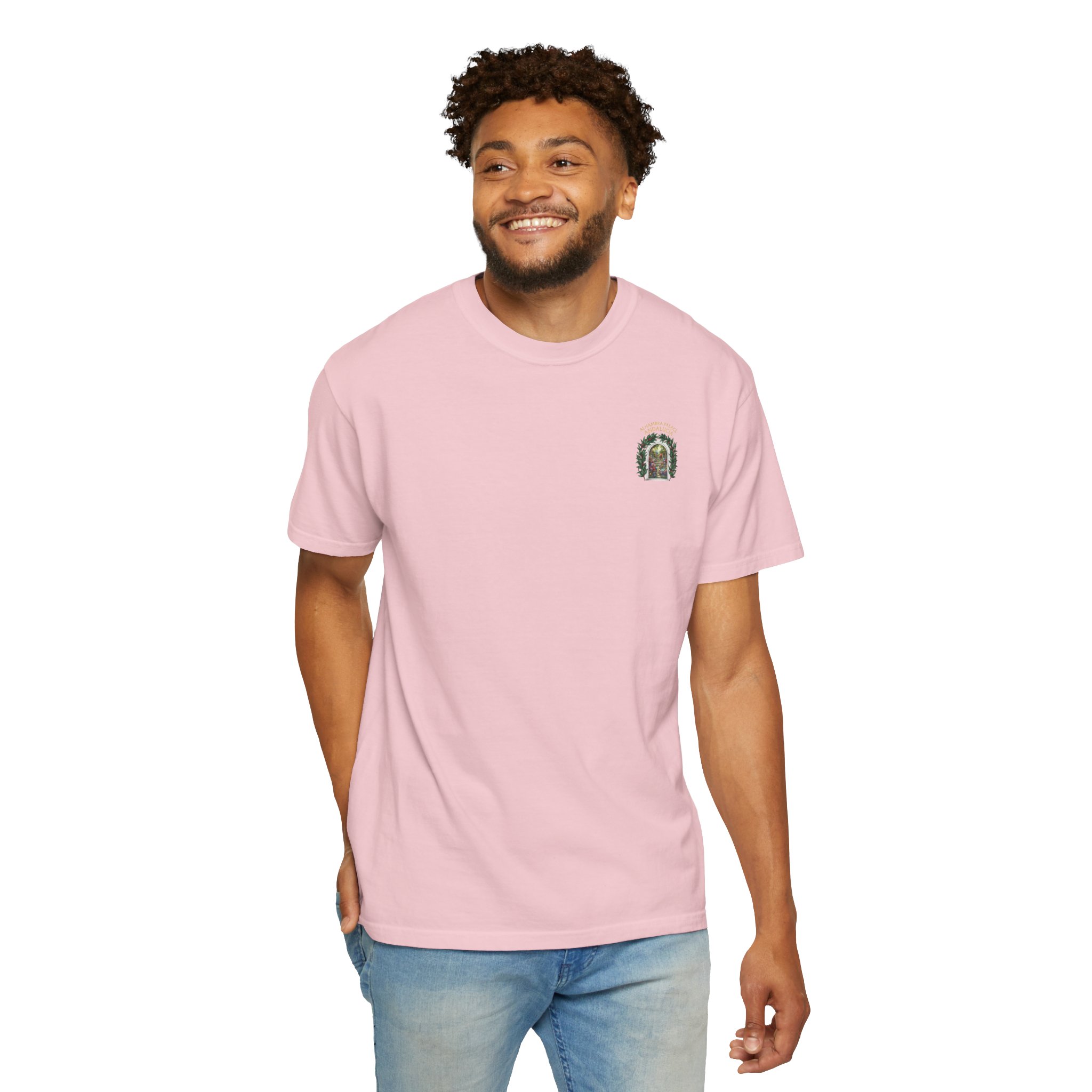 ALHAMBRA PALACE ANDALUCIA T‑Shirt — Vintage Floral Arch Travel Tee - Image 104